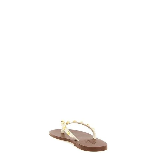 Valentino VALENTINO GARAVANI Rockstud White Sandals New & Authentic (W Size US 10 / IT 40 - 3 Thumbnail