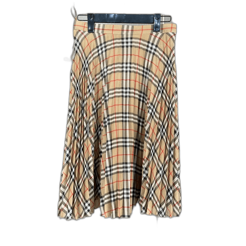 Burberry Burberry Plaid Silk Pleated Skirt Size 22" - 1 Thumbnail