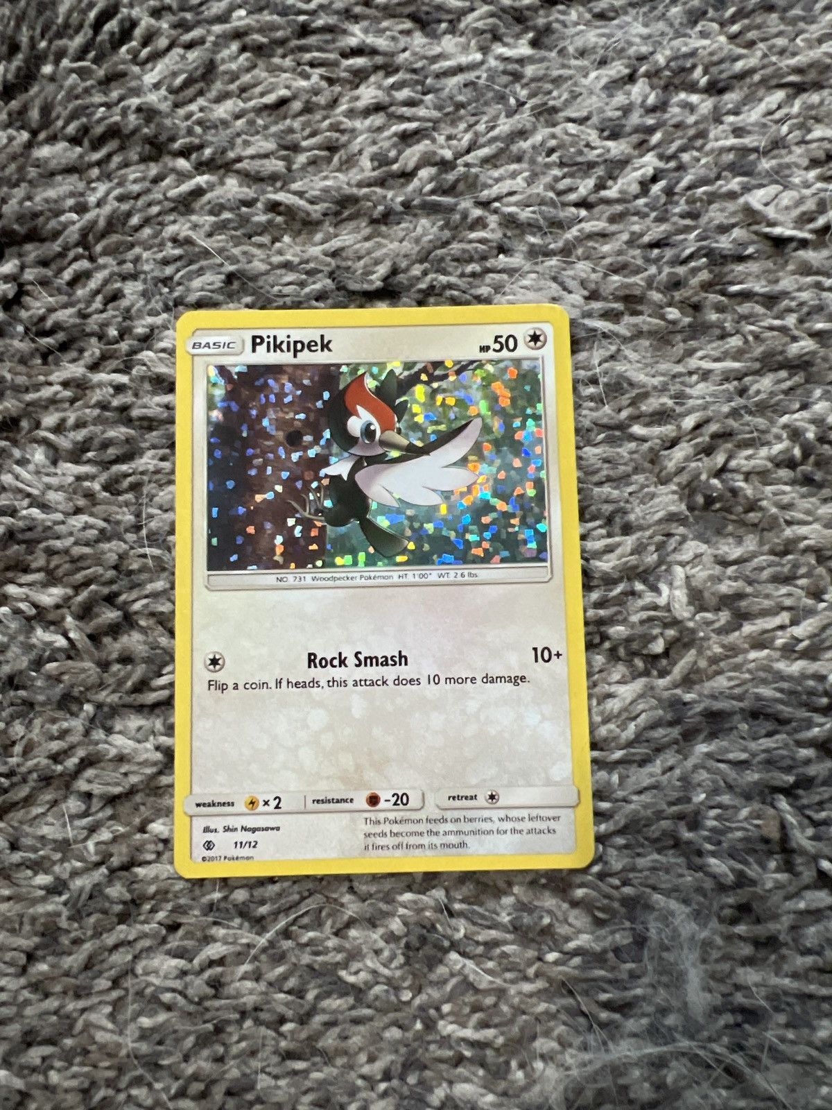 Pokemon 2017 Pokémon Pikipek Basic Card Size ONE SIZE - 1 Thumbnail