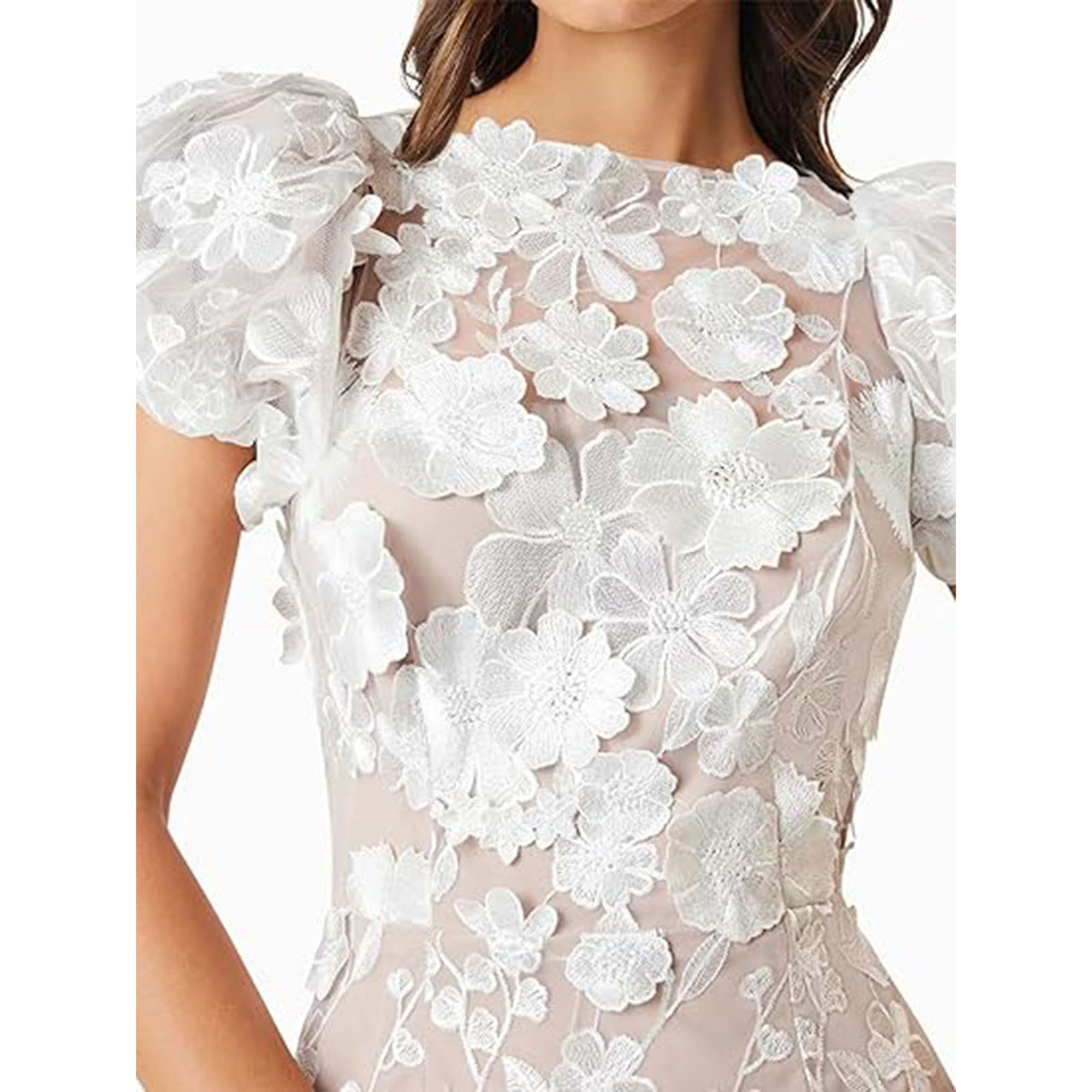 Other Women's Floral Maxi Evening Dress Party Formal Wedding Gown Size L / US 10 / IT 46 - 3 Thumbnail