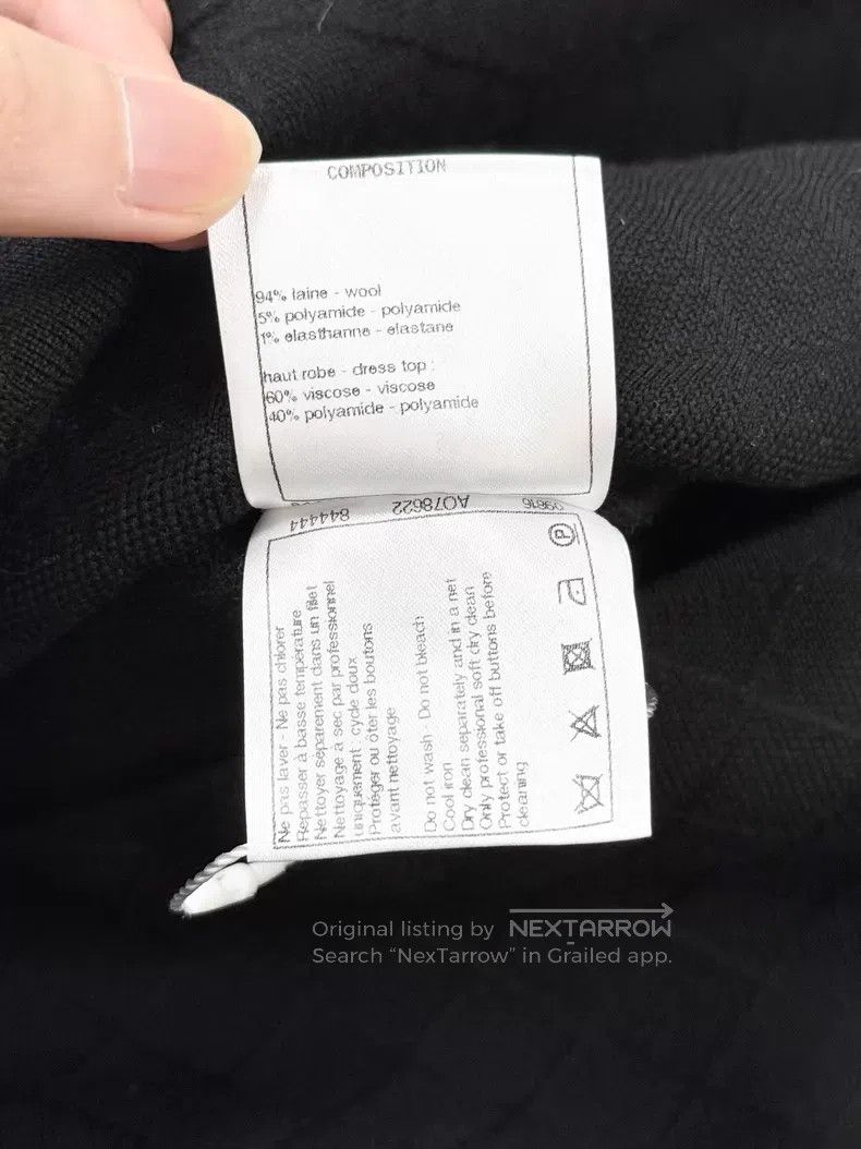 Chanel Chanel Lace stitching black and white color block knitted Size XS / US 0-2 / IT 36-38 - 7 Thumbnail