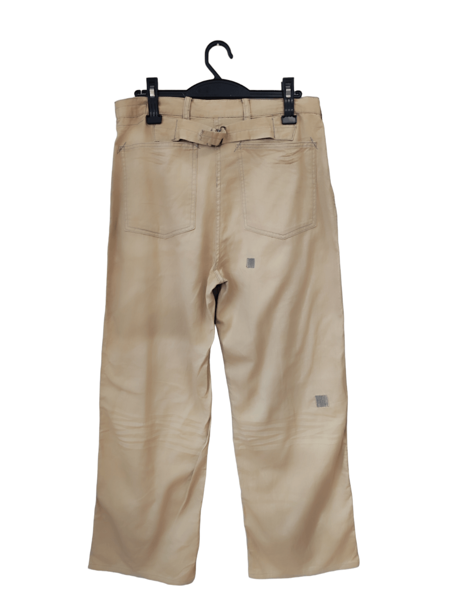 Polo Ralph Lauren × Vintage Rusty Reconstructed Easy Pants Beige buckle pants W 33 Size US 33 - 4 Thumbnail