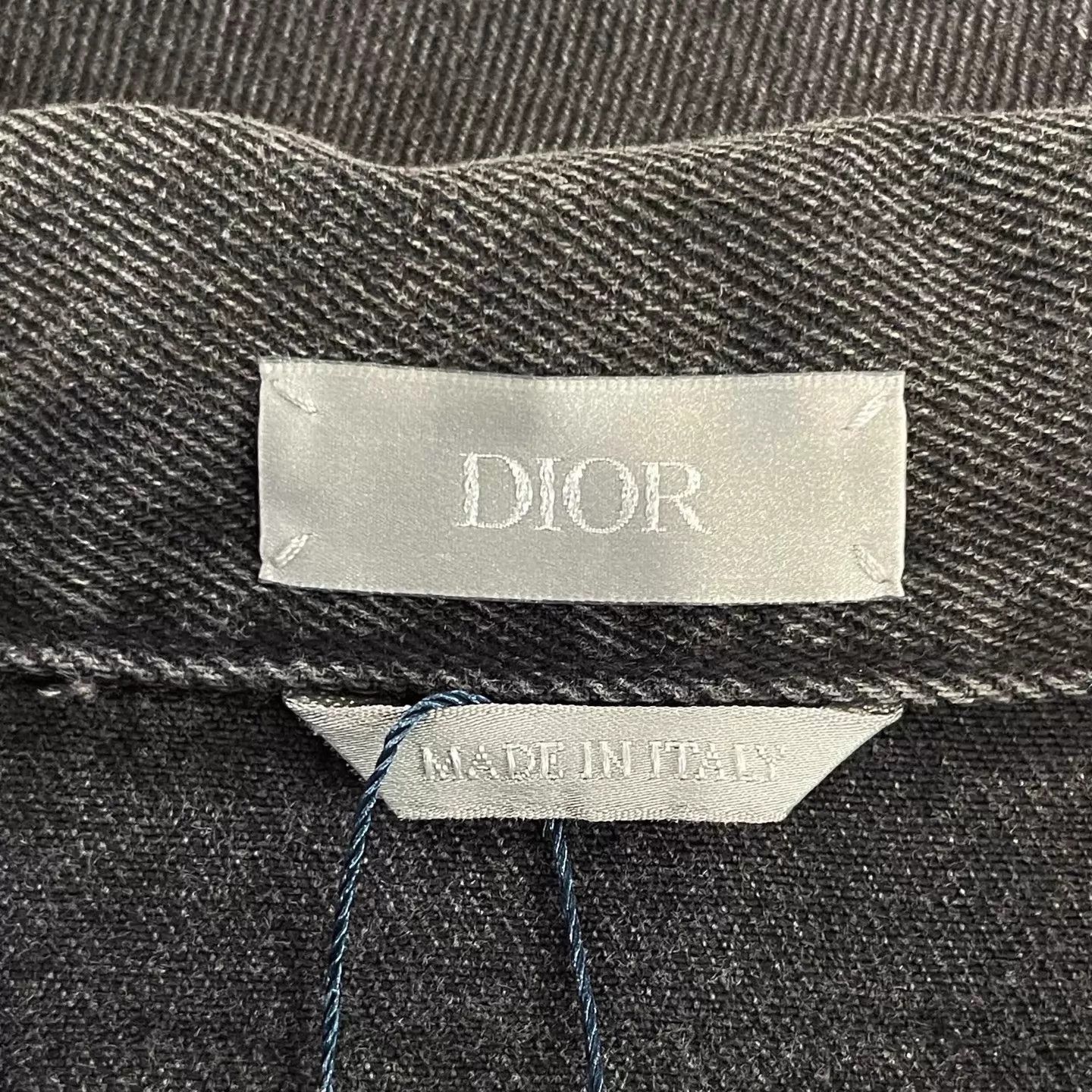 Dior Dior Black Distressed Denim Jacket Size 48 Crisp Size US M / EU 48-50 / 2 - 5 Thumbnail