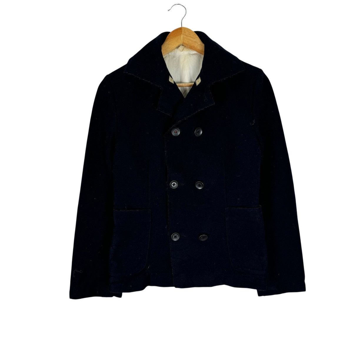45rpm ☀️45 RPM JAPAN DOUBLE BREASTED WOOL PEACOAT JACKET Size L / US 10 / IT 46 - 2 Thumbnail