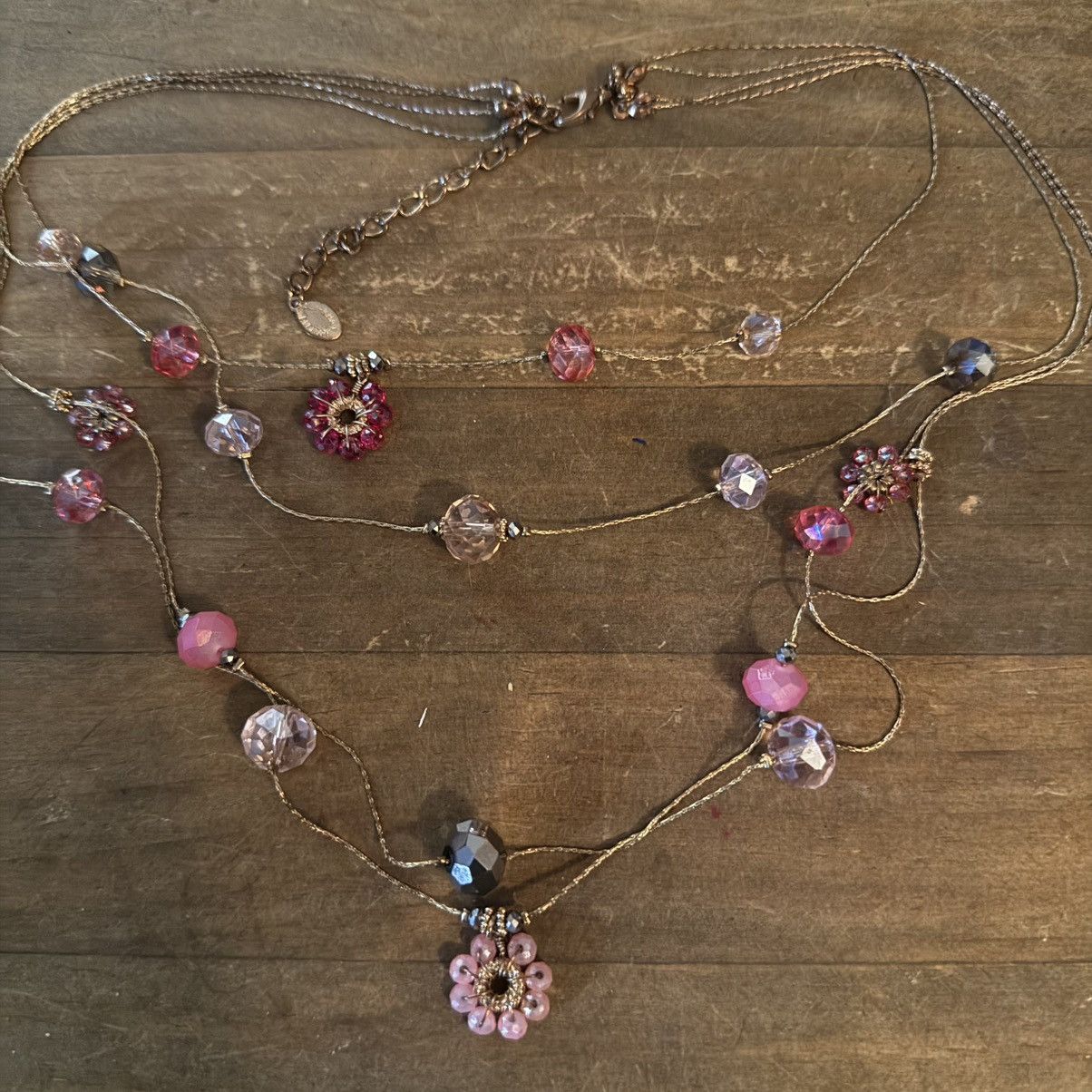 Other Ali Khan multi layered strand station crystals necklace Size ONE SIZE - 2 Thumbnail
