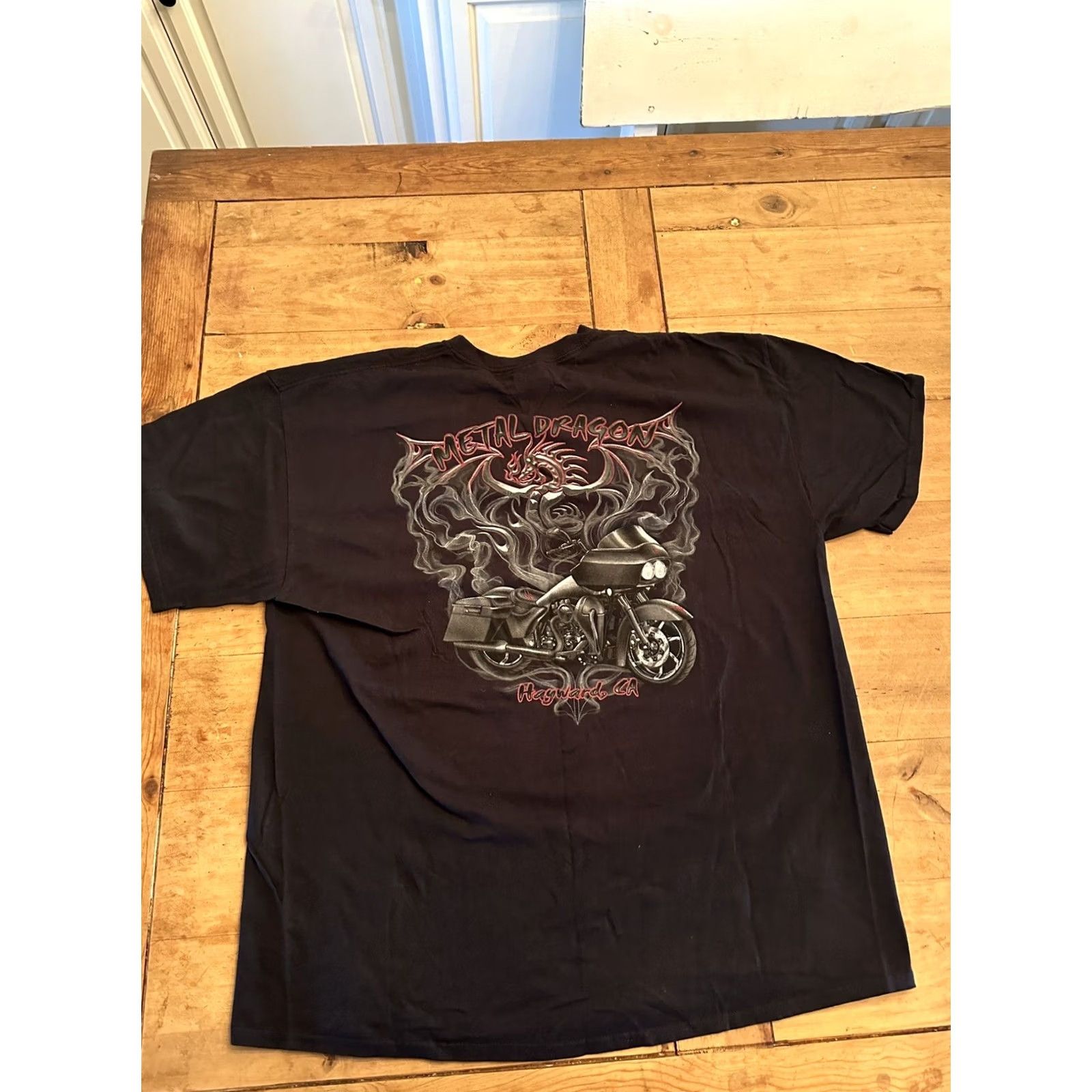 Harley Davidson Harley-Davidson T-Shirt Mens 2XL Black Metal Dragon Shop Hayward Ca Black 2XL Mens Harley-Davidson Shirt United States? Size US XXL / EU 58 / 5 - 6 Thumbnail