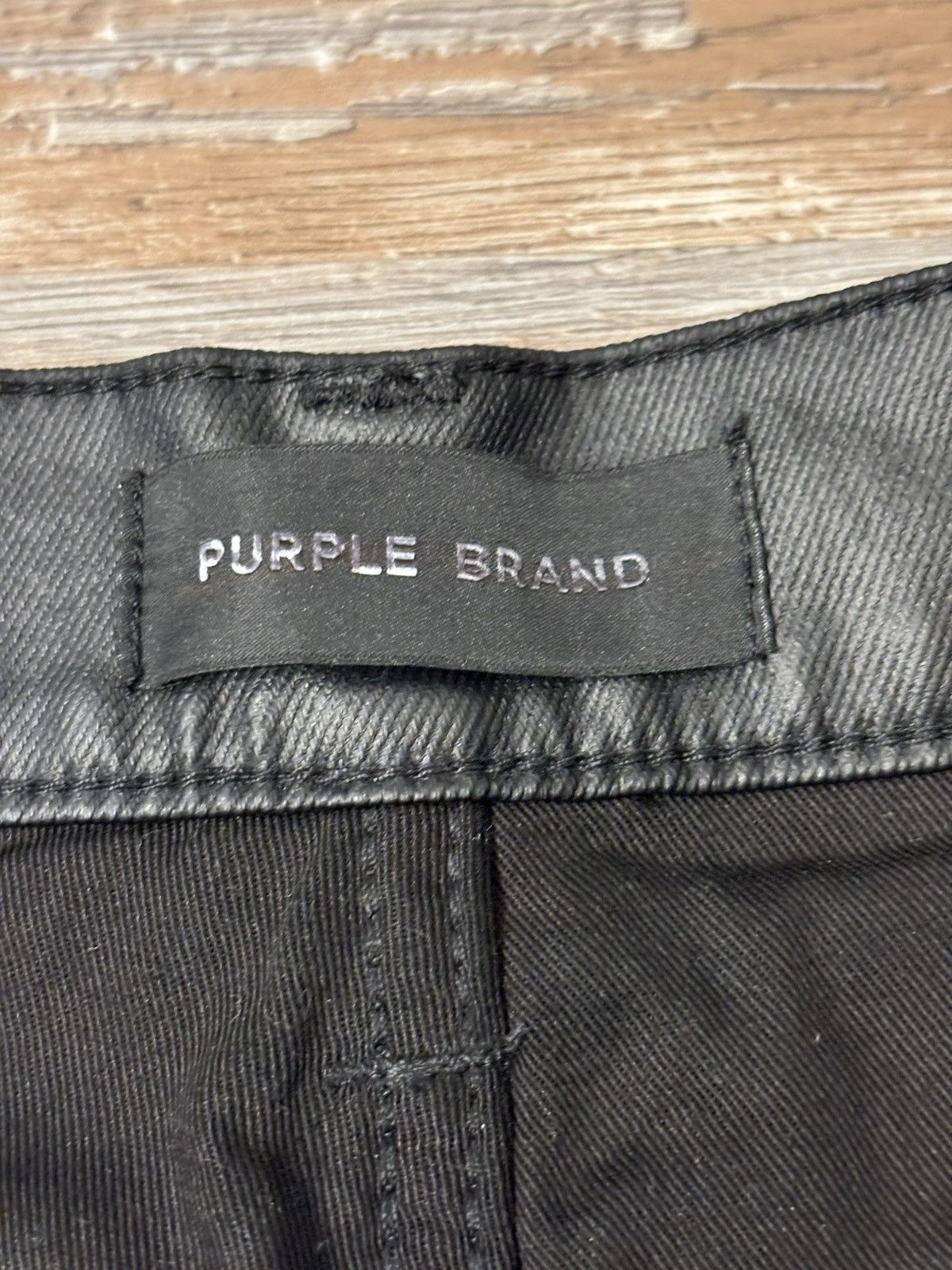 Purple Brand Purple Brand P004 Flared Leathered Denim Size 38 Size US 38 / EU 54 - 12 Thumbnail
