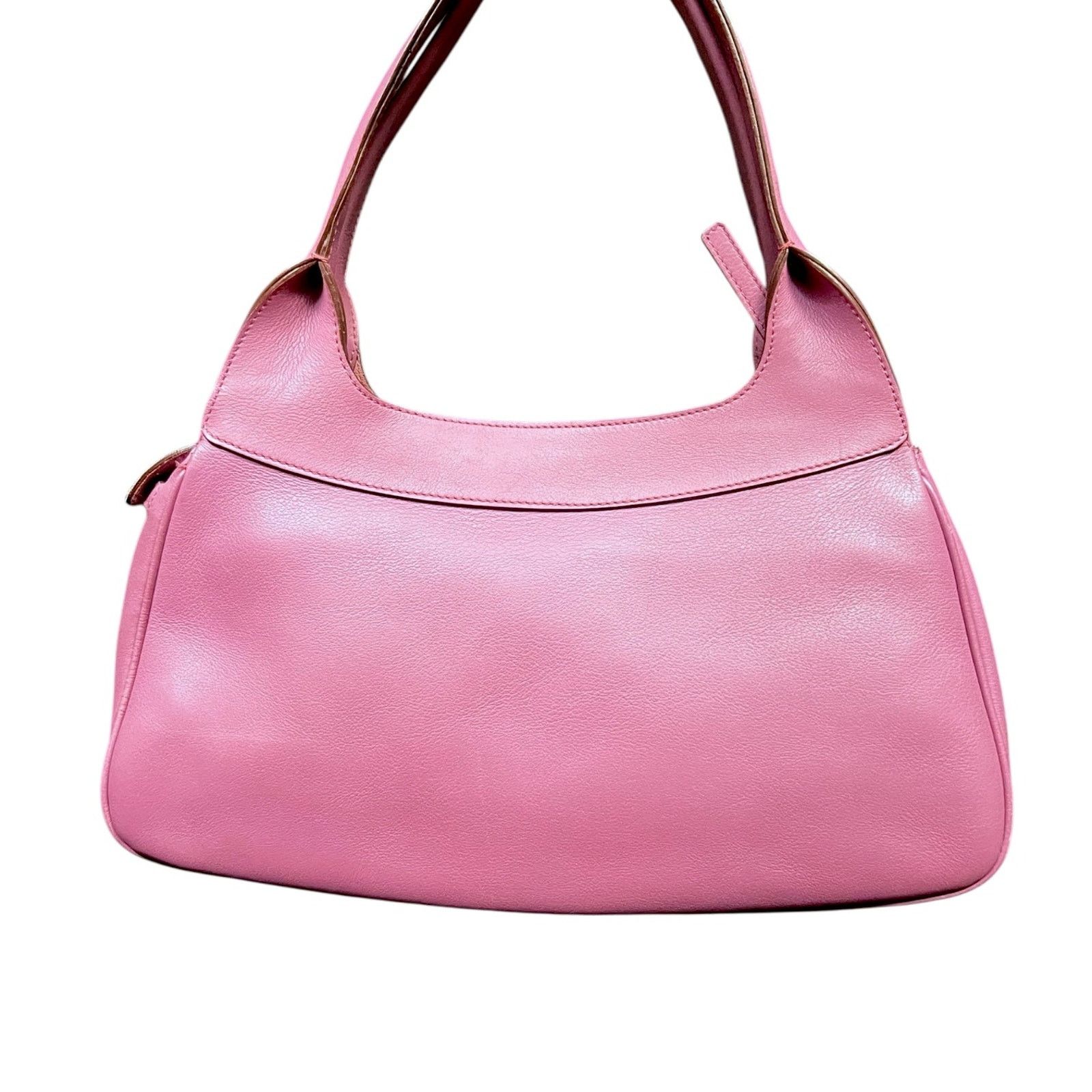 Salvatore Ferragamo Salvatore Ferragamo Gancini Pink Leather Suede Purse Size ONE SIZE - 3 Thumbnail