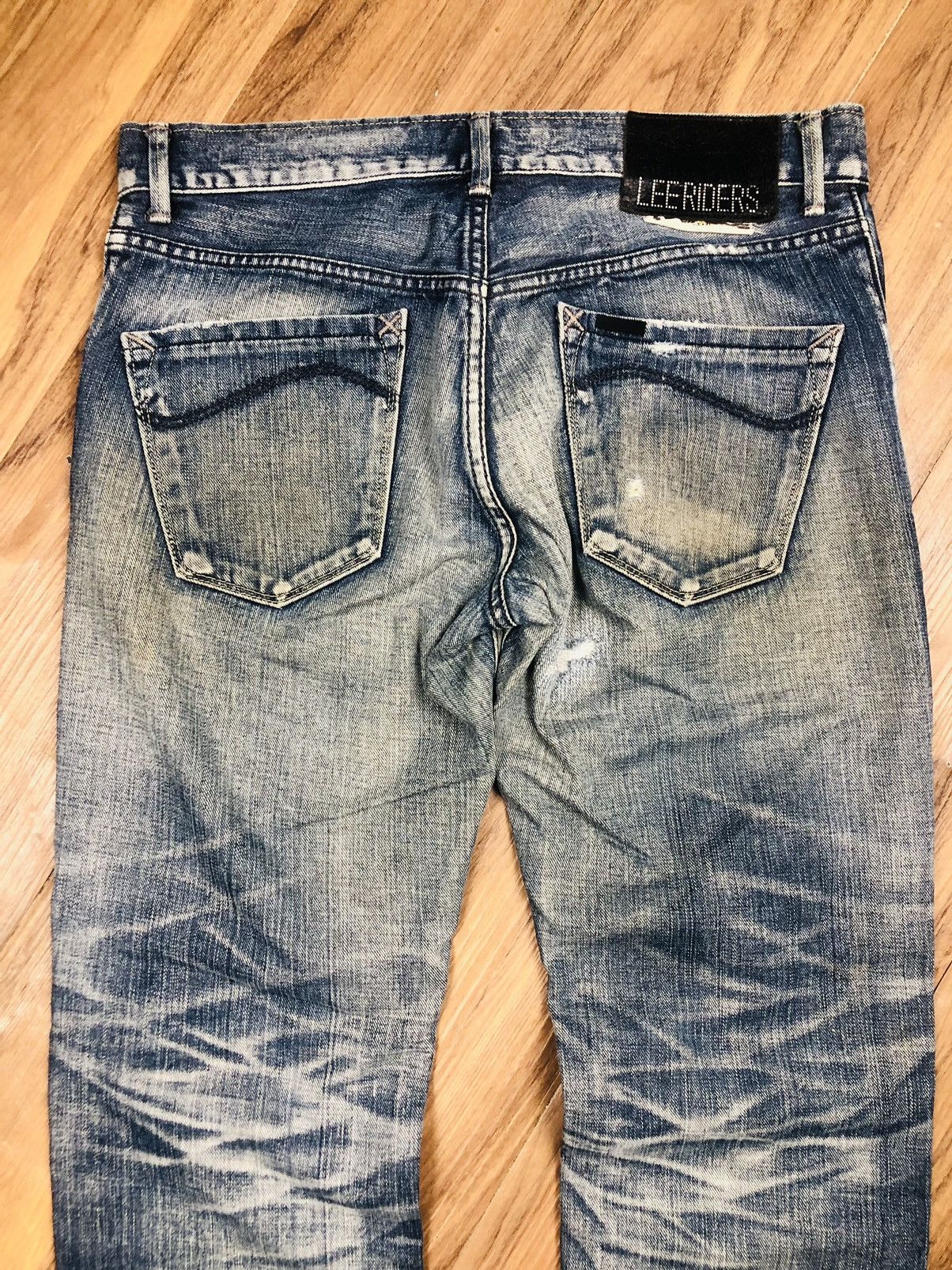Lee Lee Riders LM3511 Japanese Distressed Jeans (38) Size US 33 - 13 Thumbnail