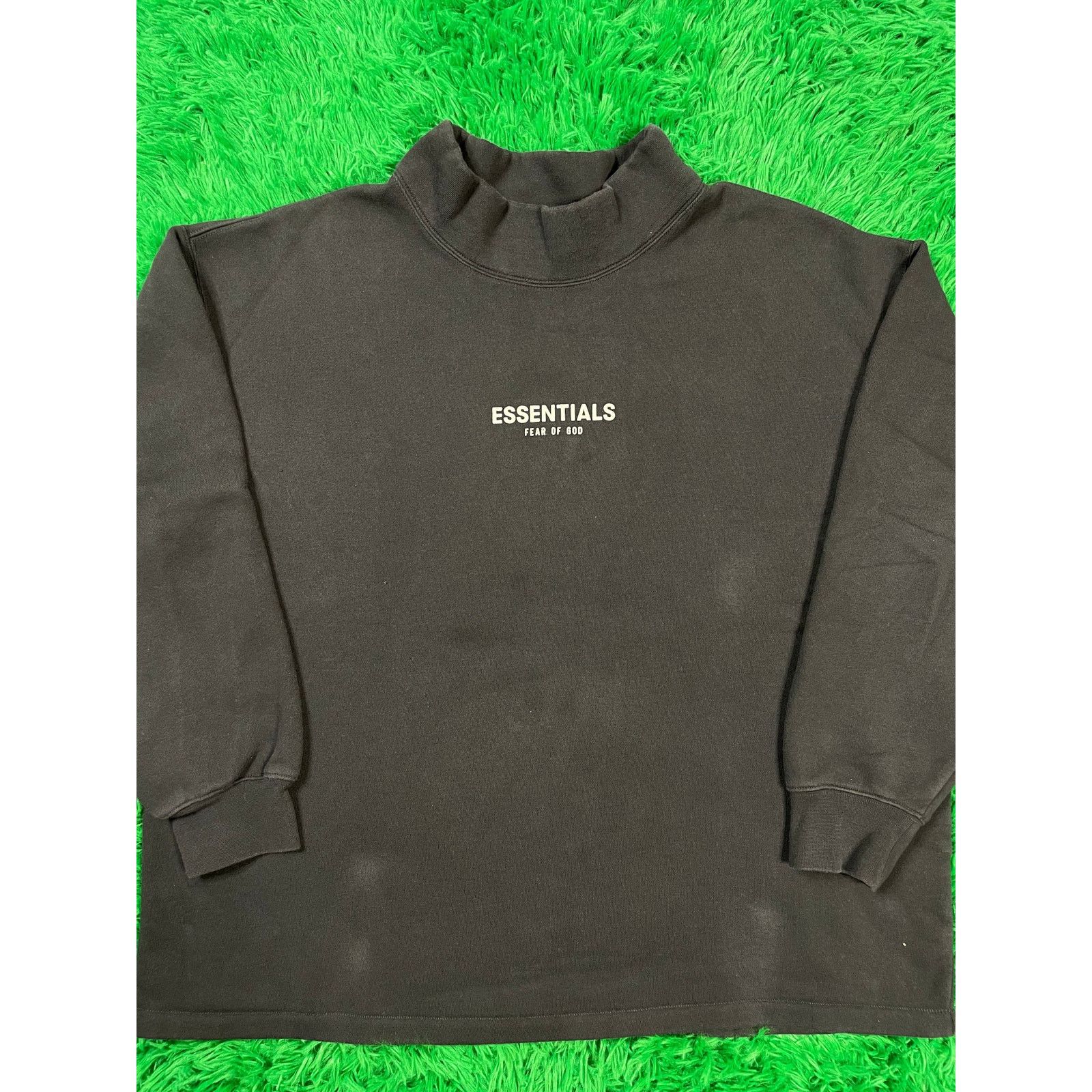 Essentials Crewneck Washed Black Small Used
