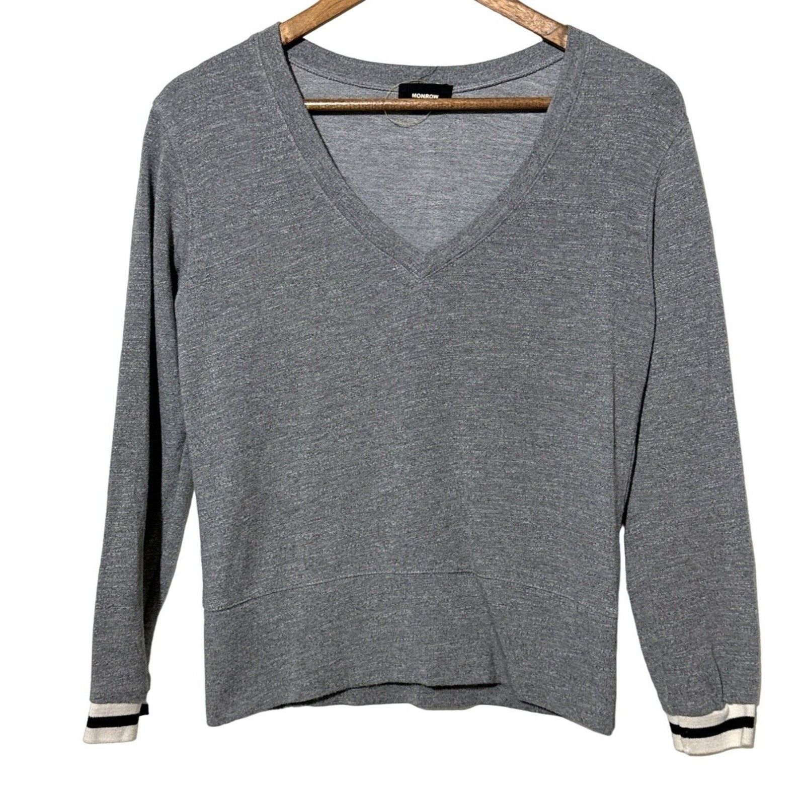 MONROW Monrow Sweatshirt Women's Size XS Pullover Dark Heather Size XS / US 0-2 / IT 36-38 - 1 Thumbnail