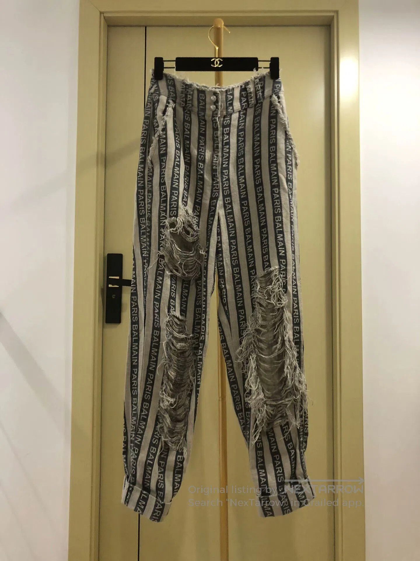 Balmain Balmain Logo Design Denim Pants. Size US 26 / EU 42 - 1 Thumbnail