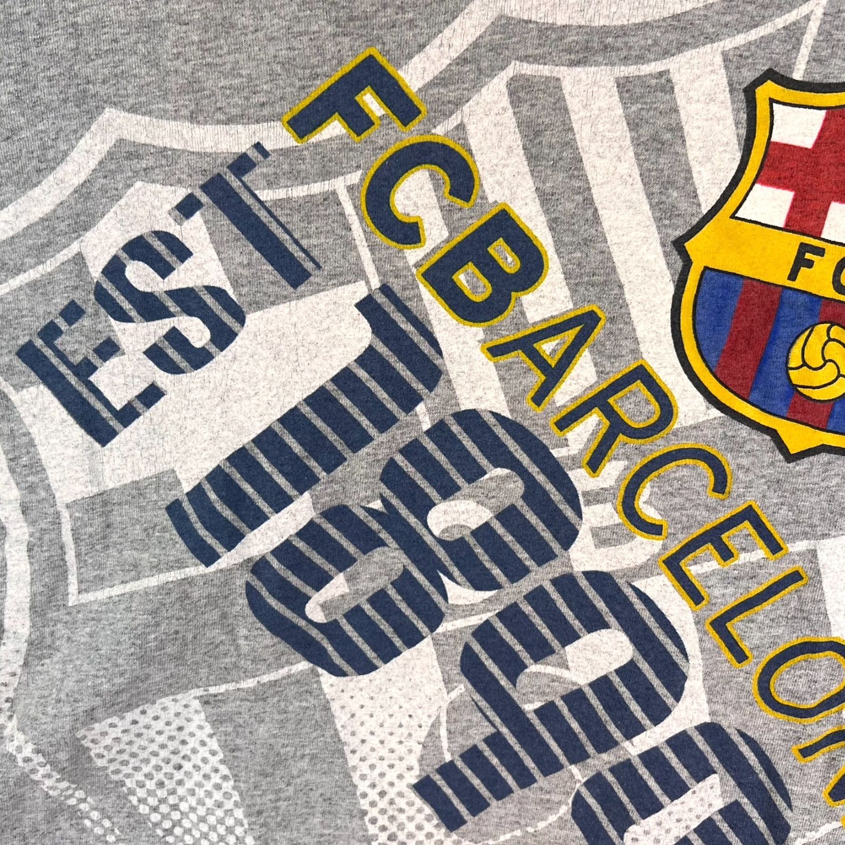 Vintage FCB Barcelona Spain Soccer T Shirt Adult Size M Gray Graphic Tee Size US M / EU 48-50 / 2 - 3 Thumbnail