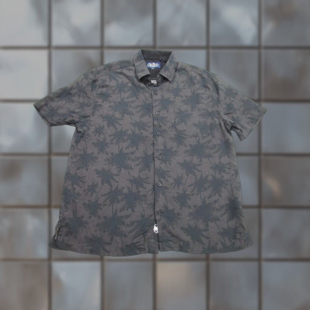 Nat Nast VINTAGE Nat Nast Shirt Mens M Black Brown Silk Floral Palm Leaf Hawaiian Camp Size US M / EU 48-50 / 2 - 1 Thumbnail