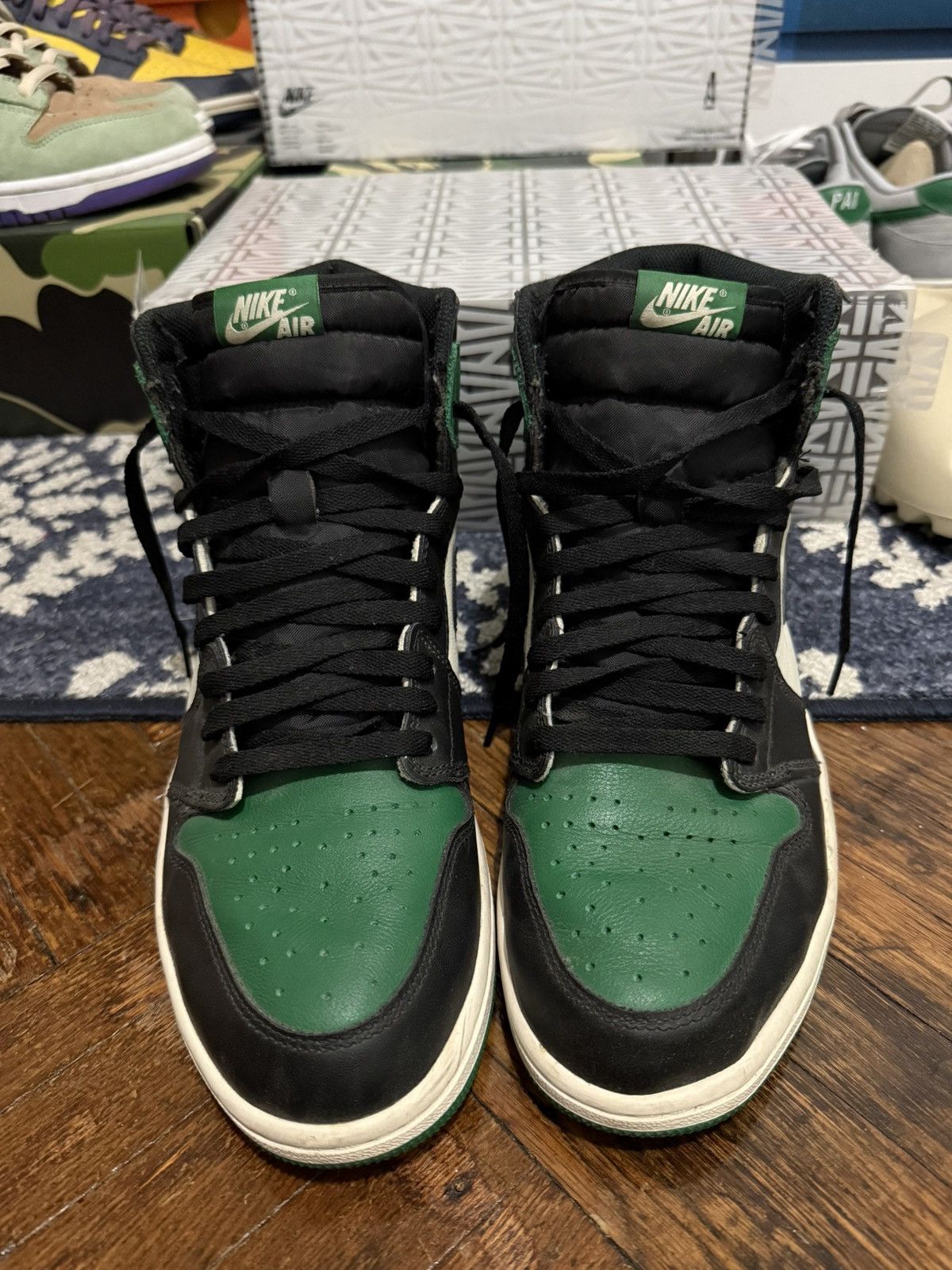 Jordan Brand Jordan 1 Retro High OG Pine Green 2018 Sz 12 Size US 12 / EU 45 - 5 Thumbnail