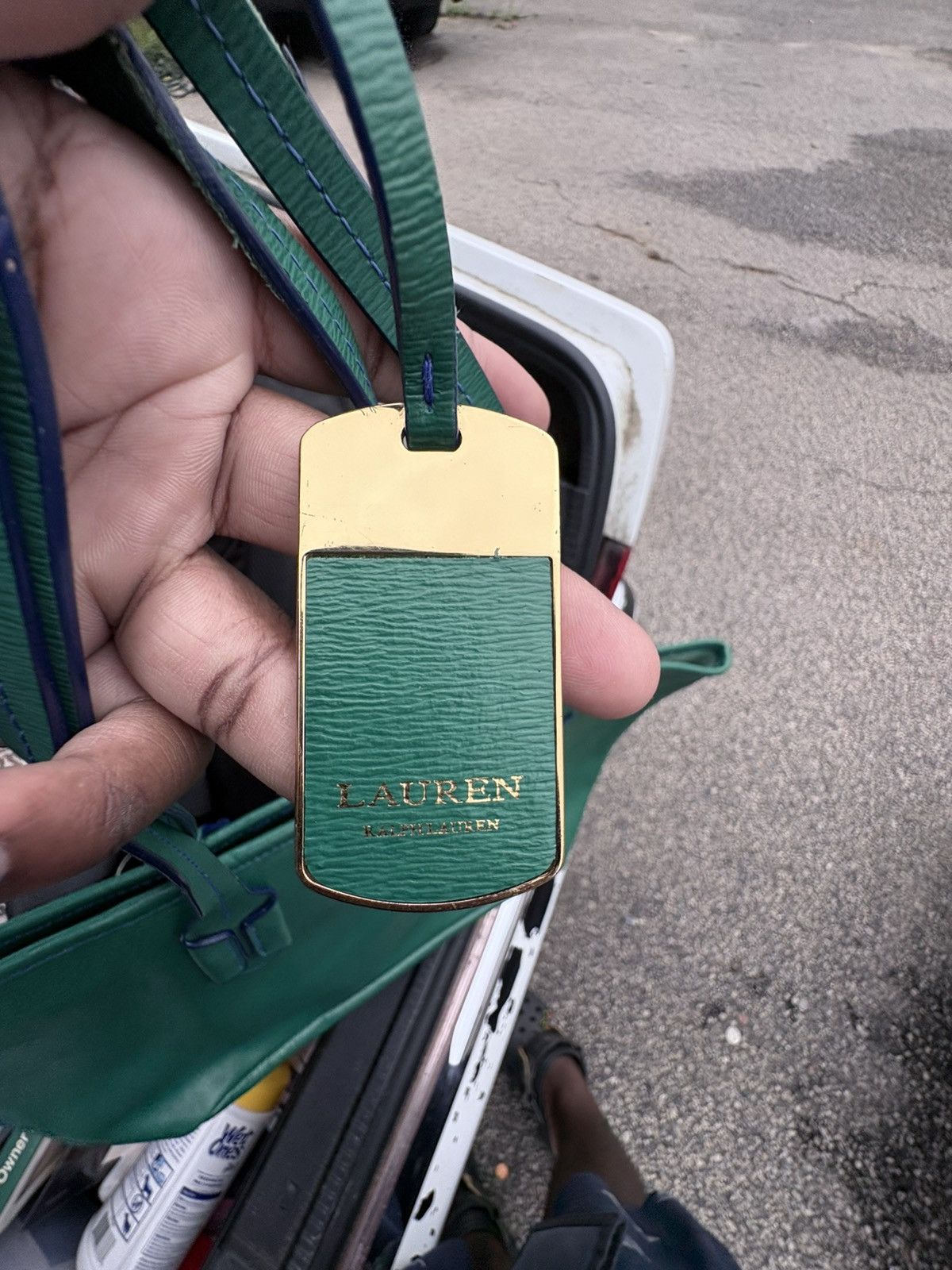 Ralph Lauren Green RL Shoulder Bag Size ONE SIZE - 3 Thumbnail
