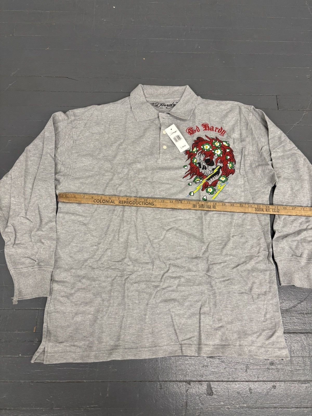 Affliction × Christian Audigier × Ed Hardy Y2K Ed Hardy Polo Longsleeve shirt Size US XXL / EU 58 / 5 - 4 Thumbnail