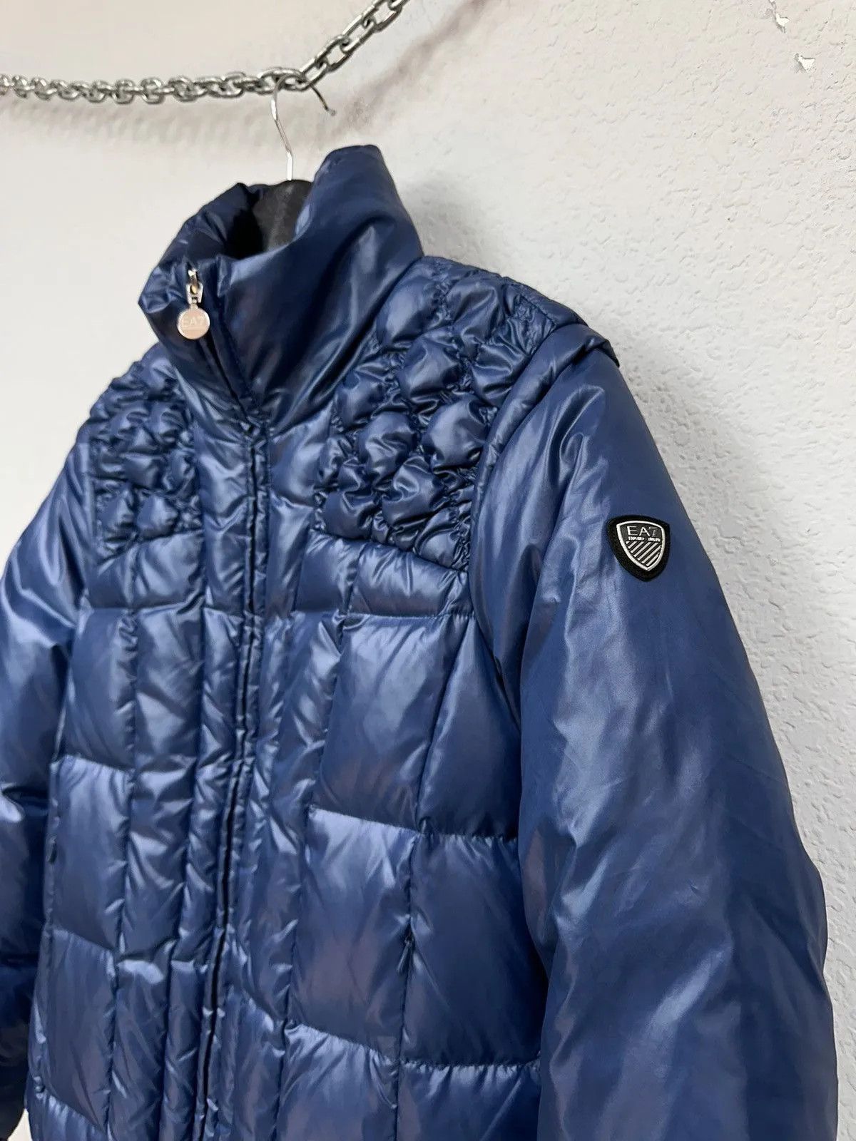 Emporio Armani Emporio Armani Down Jacket Vintage EA7 Avant Garde Style Y2K Size S / US 4 / IT 40 - 3 Thumbnail