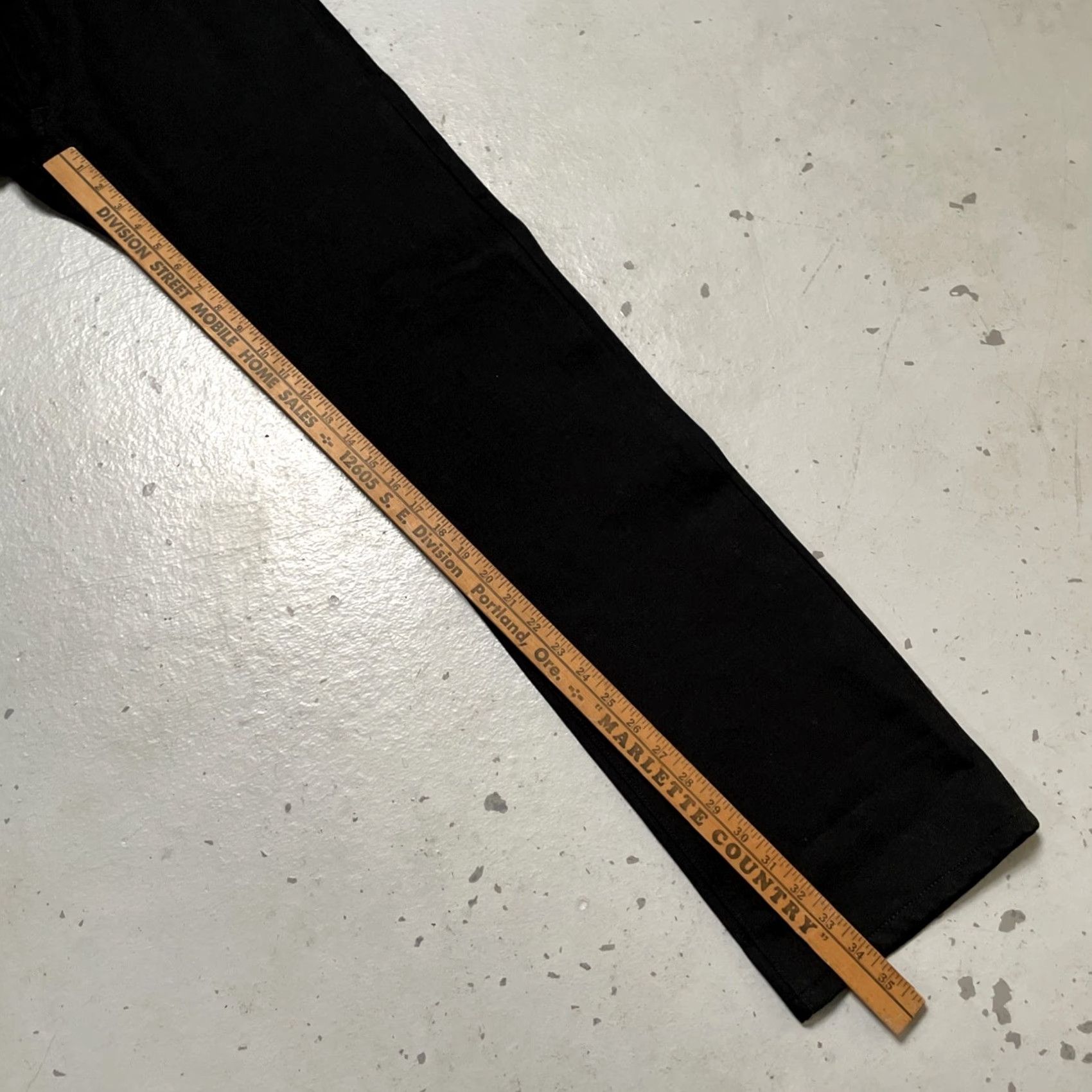 Vintage Ginew Jeans Unisex Adults 30 Dark Black Denim Work Straight NWOT? USA Made In USA Size 30 Jeans Size US 30 / EU 46 - 4 Thumbnail