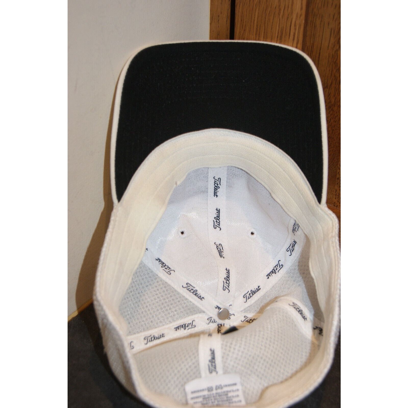 Titleist Titleist New Era FootJoy Golf Hat Cap White L/XL Mesh Fitted Size ONE SIZE - 7 Thumbnail