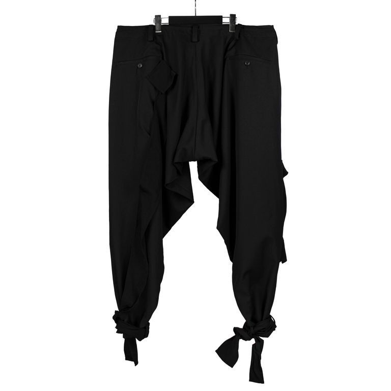 Yohji Yamamoto Yohji Yamamoto Pour Homme - Patch hem twist Draped Pants Size US 30 / EU 46 - 2 Thumbnail