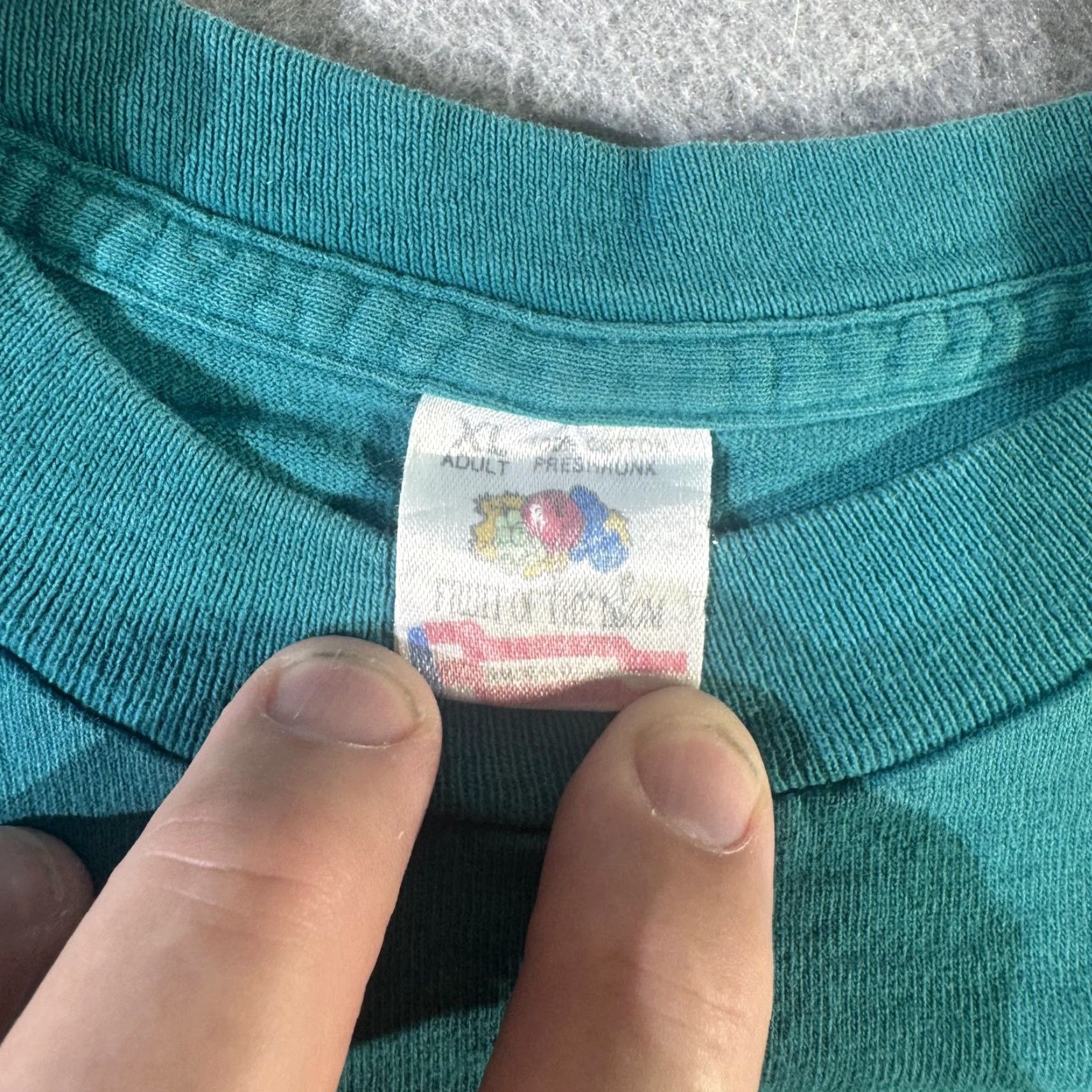 Fruit Of The Loom VINTAGE Fruit of the Loom Shirt Mens XL Crew Neck Short Sleeve 90s Tee Green Size US XL / EU 56 / 4 - 6 Thumbnail