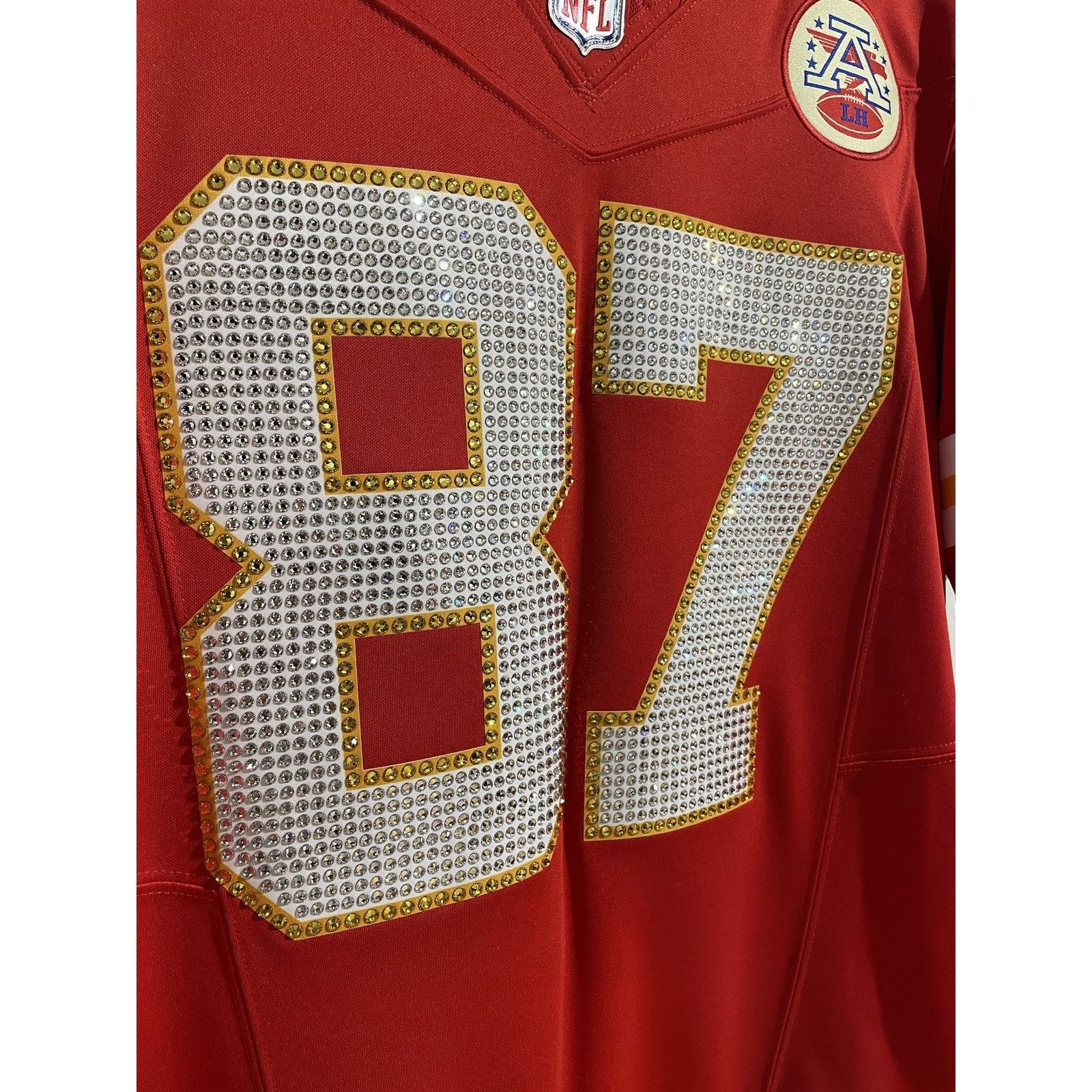Nike CHIEFS 87 KELCE HOME JERSEY SWAROVSKI CRYSTALS SIZE MEDIUM Size US M / EU 48-50 / 2 - 3 Thumbnail