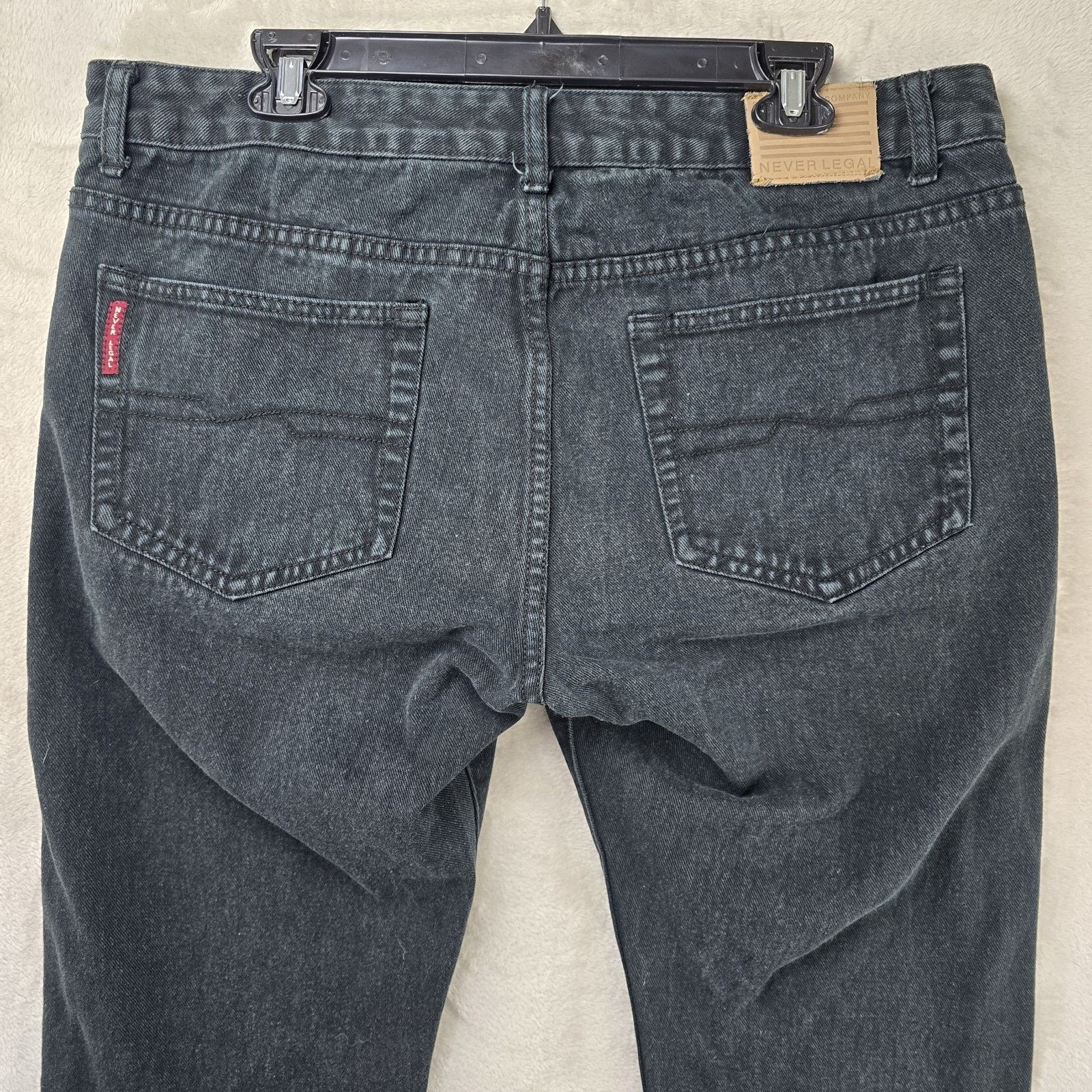 Other Sergio Never Legal Jeans Mens 36x32 Black Grunge Vintage Y2K Size US 36 / EU 52 - 2 Thumbnail