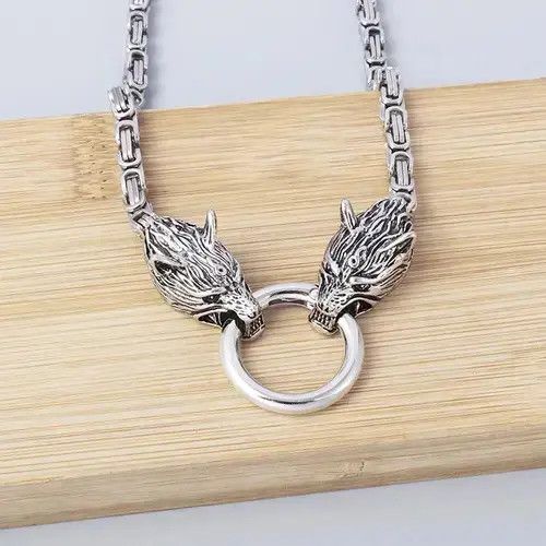 Other Retro Wolf Head Chain Necklace Size ONE SIZE - 4 Thumbnail