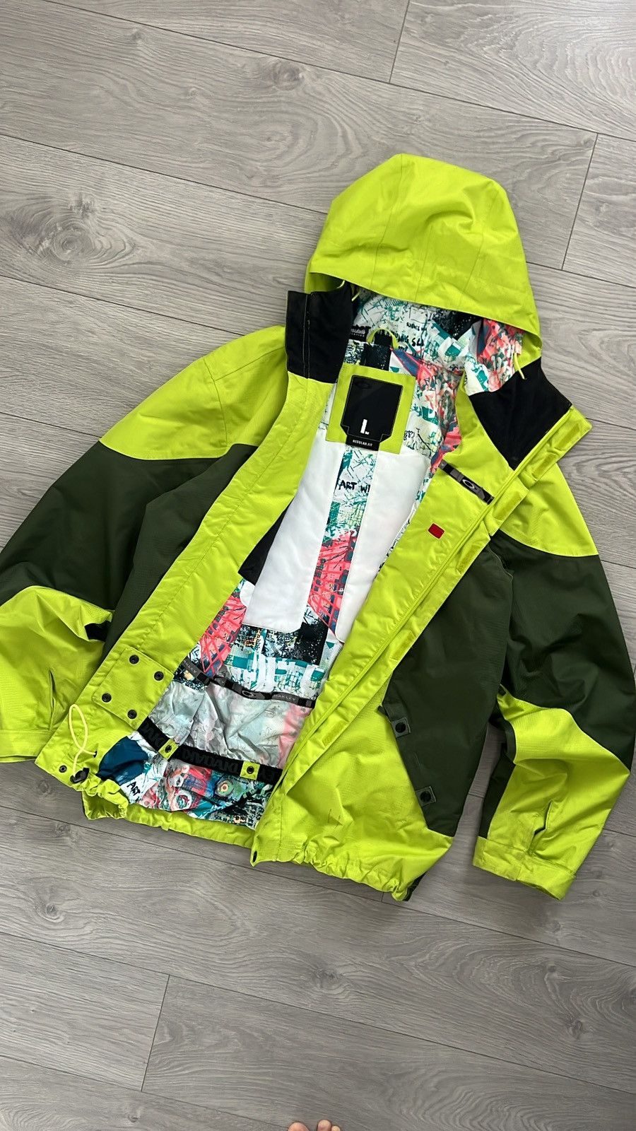 Oakley FW2010 Fleece Mapped Thinsulate Waterproof Tech Jacket Size US L / EU 52-54 / 3 - 8 Thumbnail