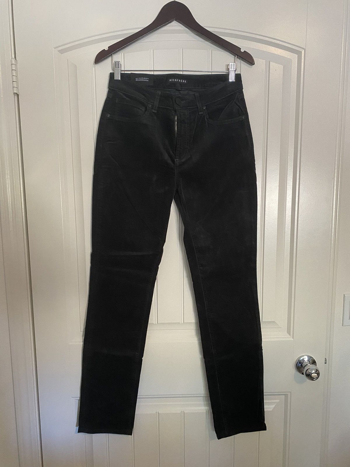 MONFRERE Monfrere Dark Green Velvet Pants Size US 30 / EU 46 - 1 Thumbnail