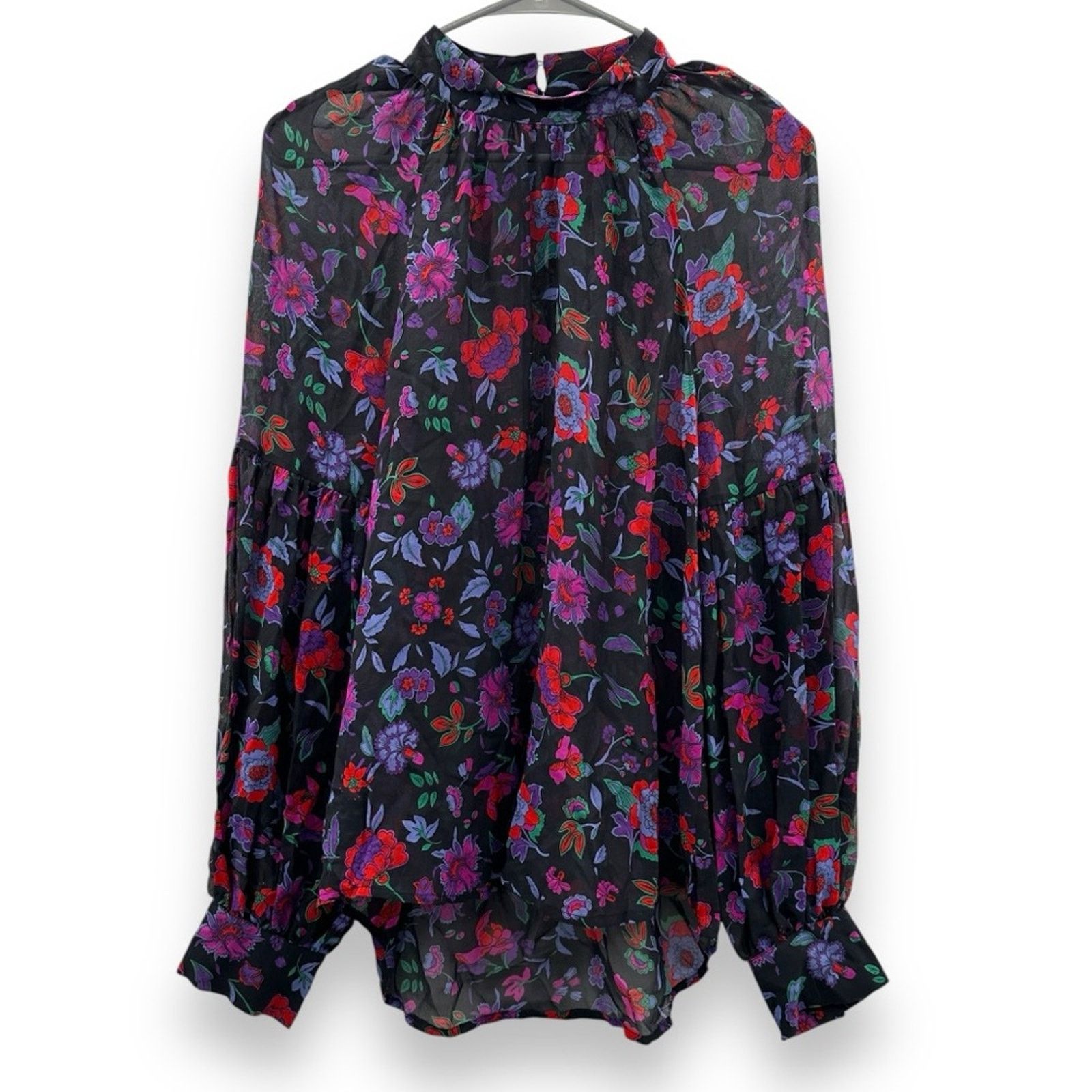 Veronica Beard Veronica Beard Cicely Silk Floral Long Sleeve Blouse Sz 8 Size M / US 6-8 / IT 42-44 - 3 Thumbnail