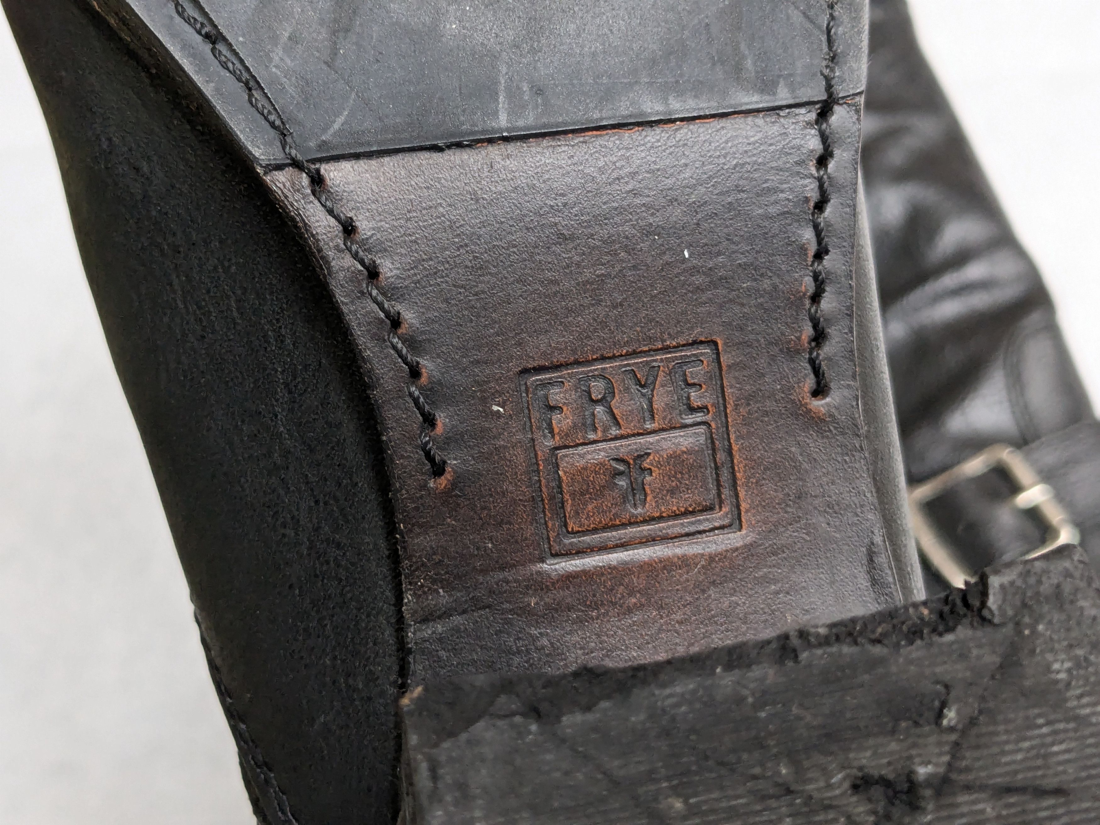 Frye Frye Engineer Boots Black Leather 7 Leather Buckle Size US 7 / EU 40 - 21 Thumbnail