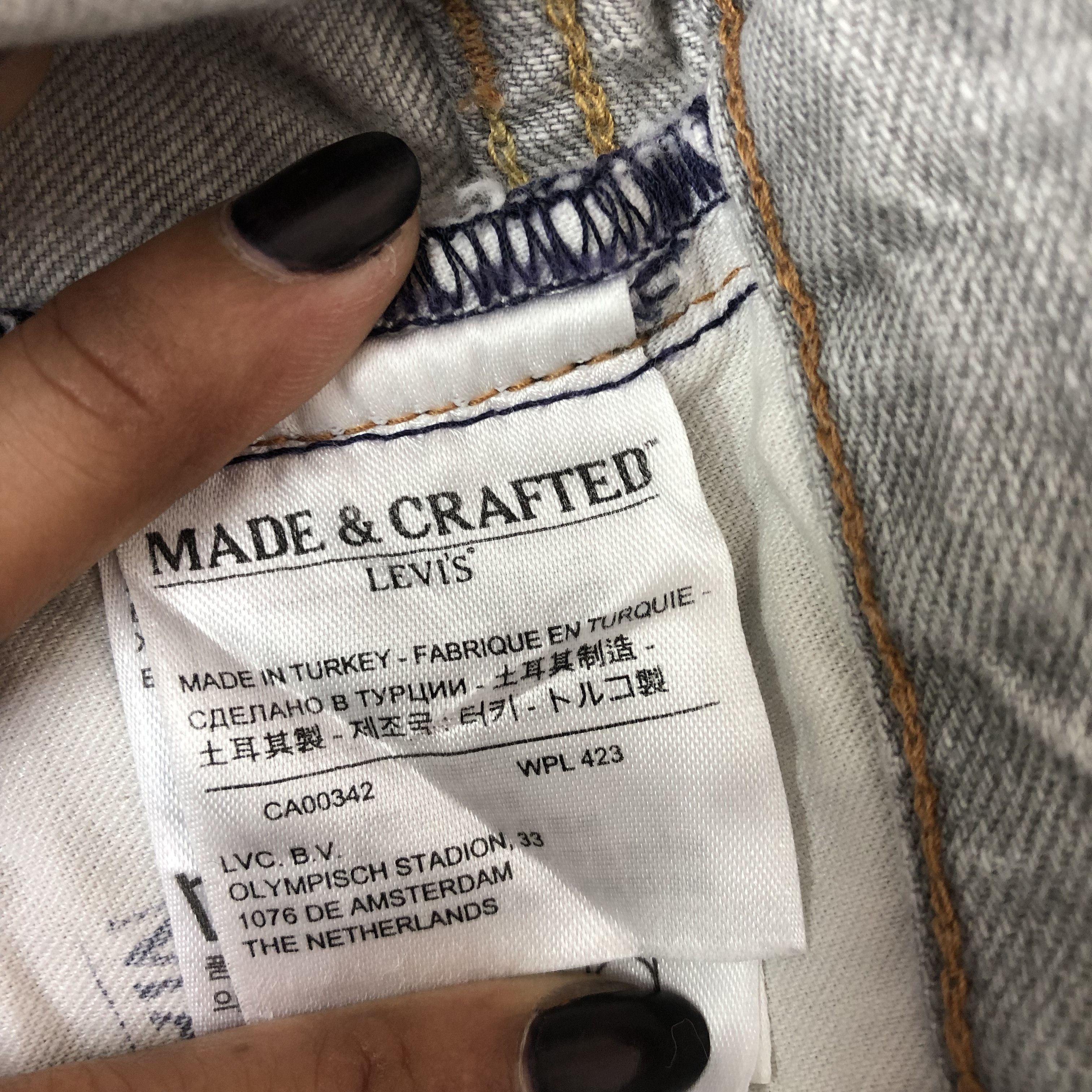 Levi's Vintage Levis Made & Crafted Jeans Levi's Gray Faded Denim Size US 32 / EU 48 - 7 Thumbnail