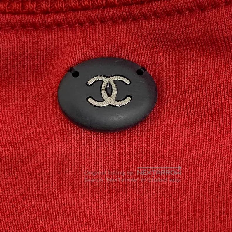 Chanel Chanel Red letter printed cotton round-neck long-sleeved s Size XXS / US 00 / IT 34 - 5 Thumbnail