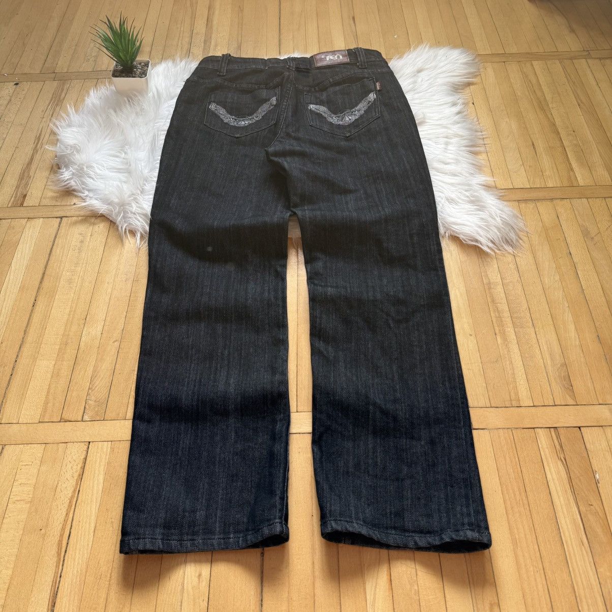 If Six Was Nine 📌 Vintage Y2K FEN Relaxed Crazy LGB style Jeans Size 30" / US 8 / IT 44 - 6 Thumbnail