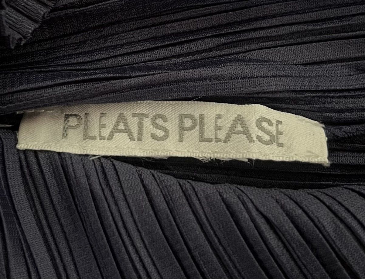 Issey Miyake Vintage Issey miyake pleats please blue mockneck Size S / US 4 / IT 40 - 2 Thumbnail