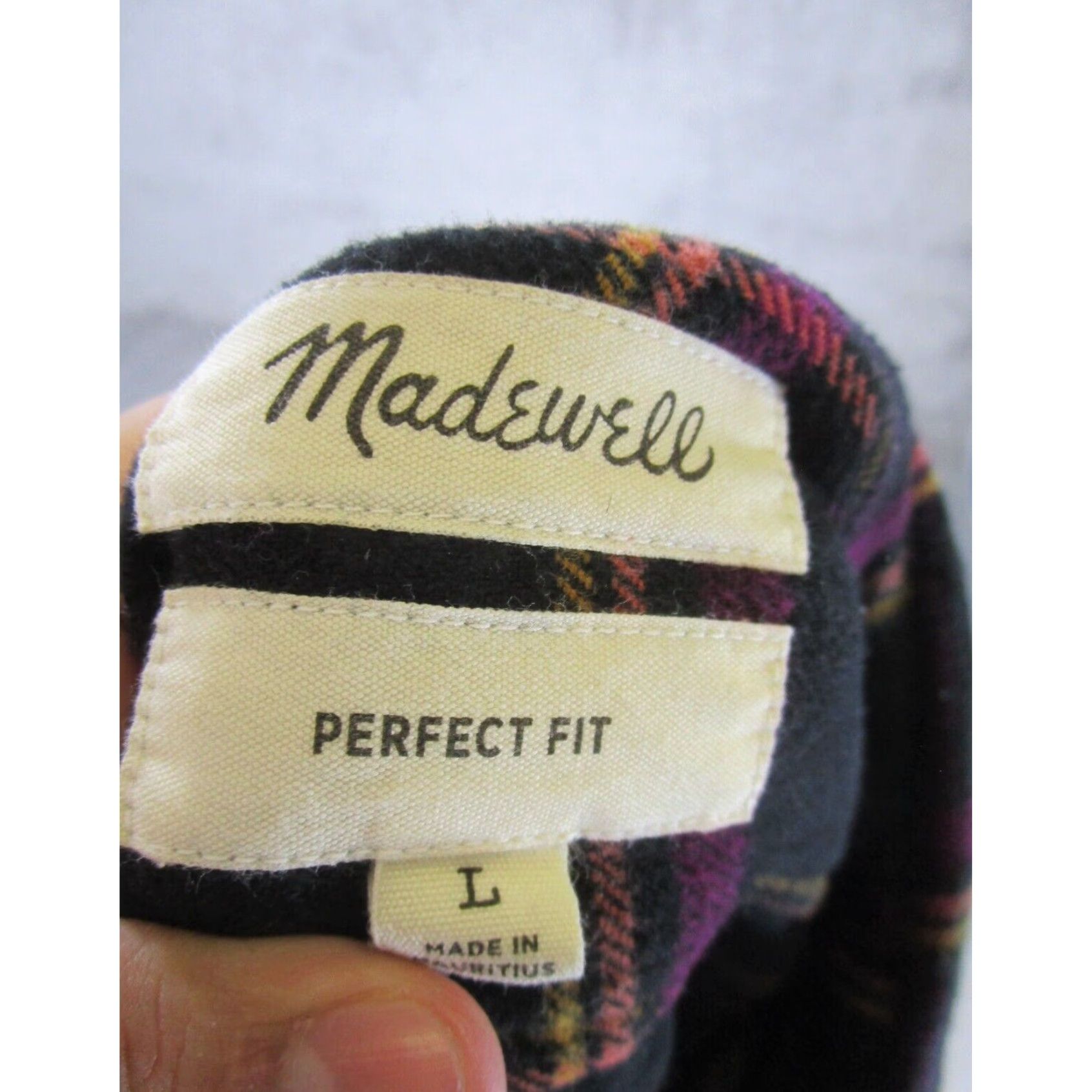 Madewell Madewell Flannel Shirt Mens Large Long Sleeve Black Plaid Button-Up Cotton Size US L / EU 52-54 / 3 - 7 Thumbnail