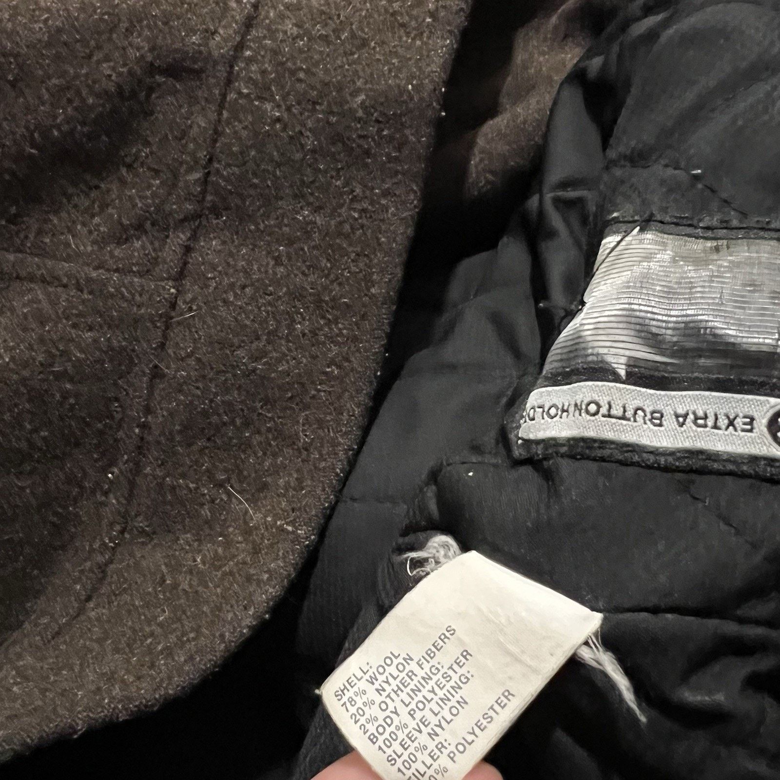 Gap Vintage GAP Wool Bomber Jacket Mens XL Y2K Quilt Lined 00s Size US XL / EU 56 / 4 - 5 Thumbnail