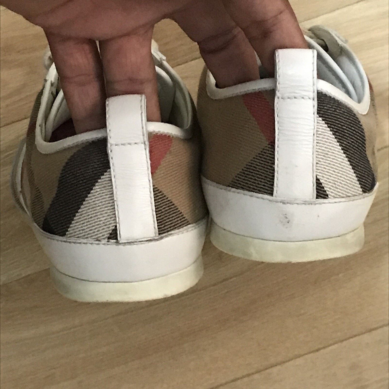 Burberry BURBERRY SHOES SNEAKERS WOMEN'S Nova check Canvas Leather Size US 9 / IT 39 - 9 Thumbnail