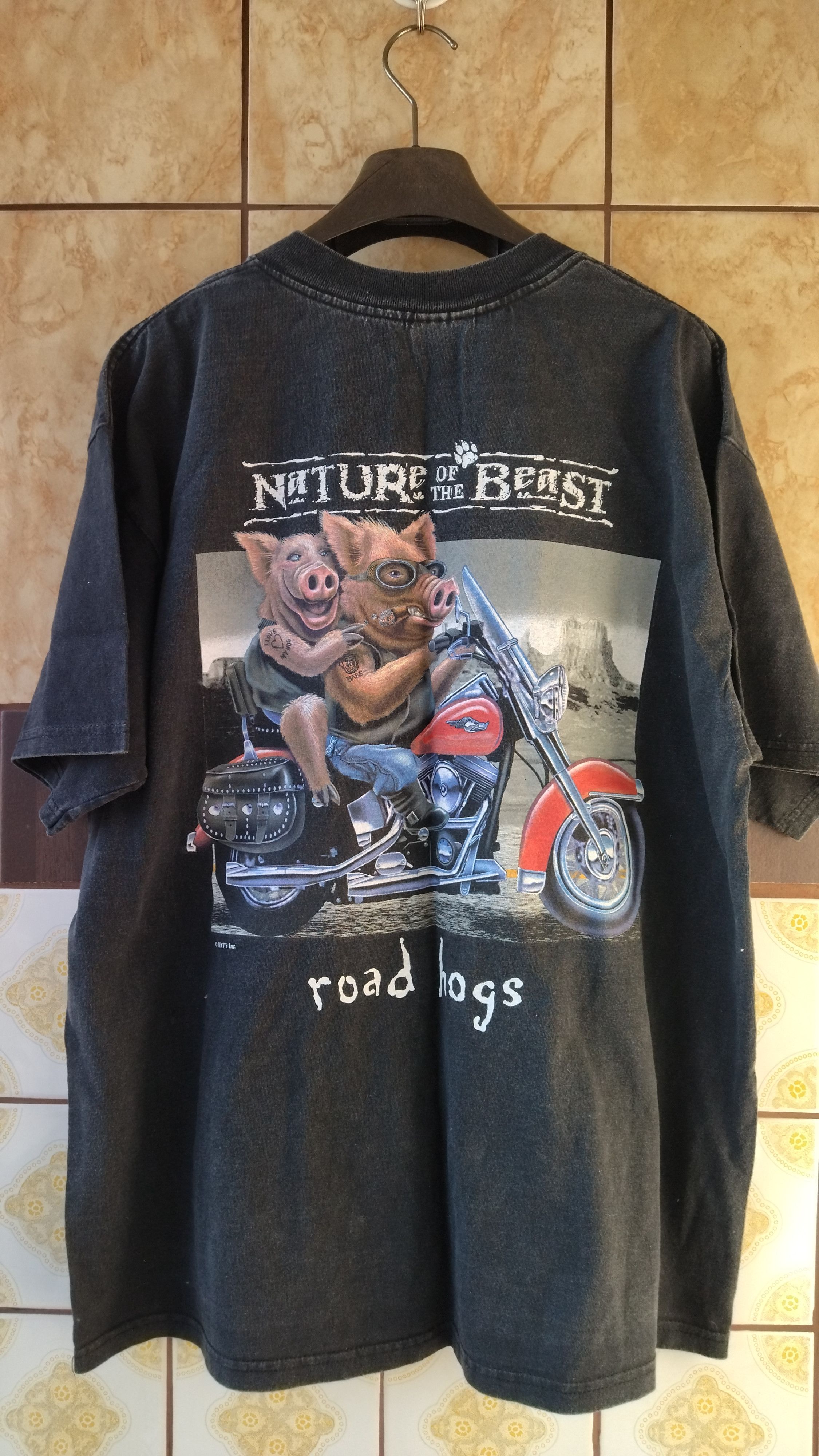 Gildan Vintage 90 Boogie's Dinner Road Hogs Size US XL / EU 56 / 4 - 1 Thumbnail