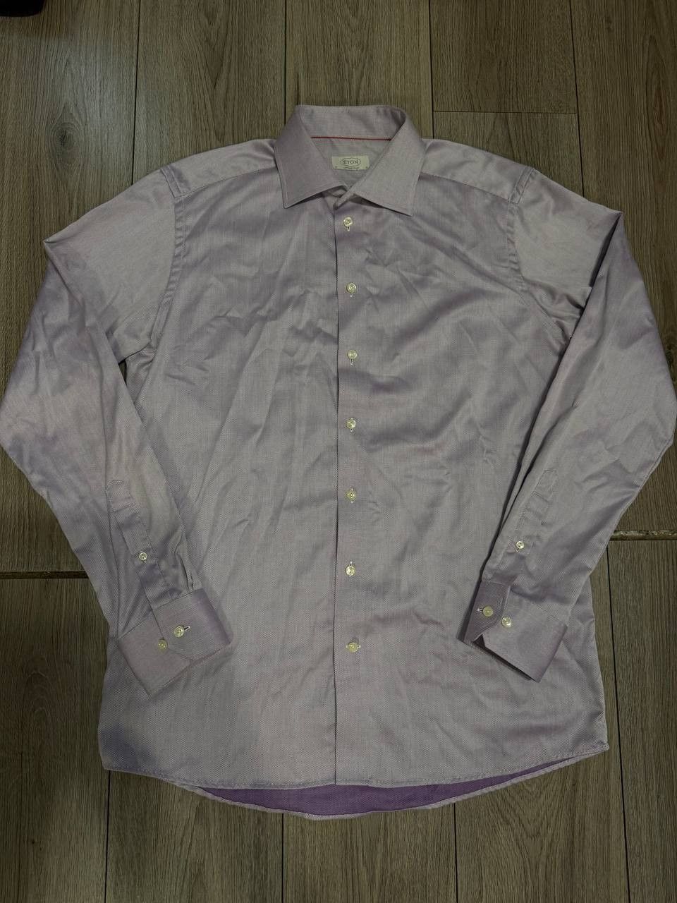 Eton Luxury Eton Shirt Men 41 16 Purple Long Sleeve Size US L / EU 52-54 / 3 - 1 Thumbnail
