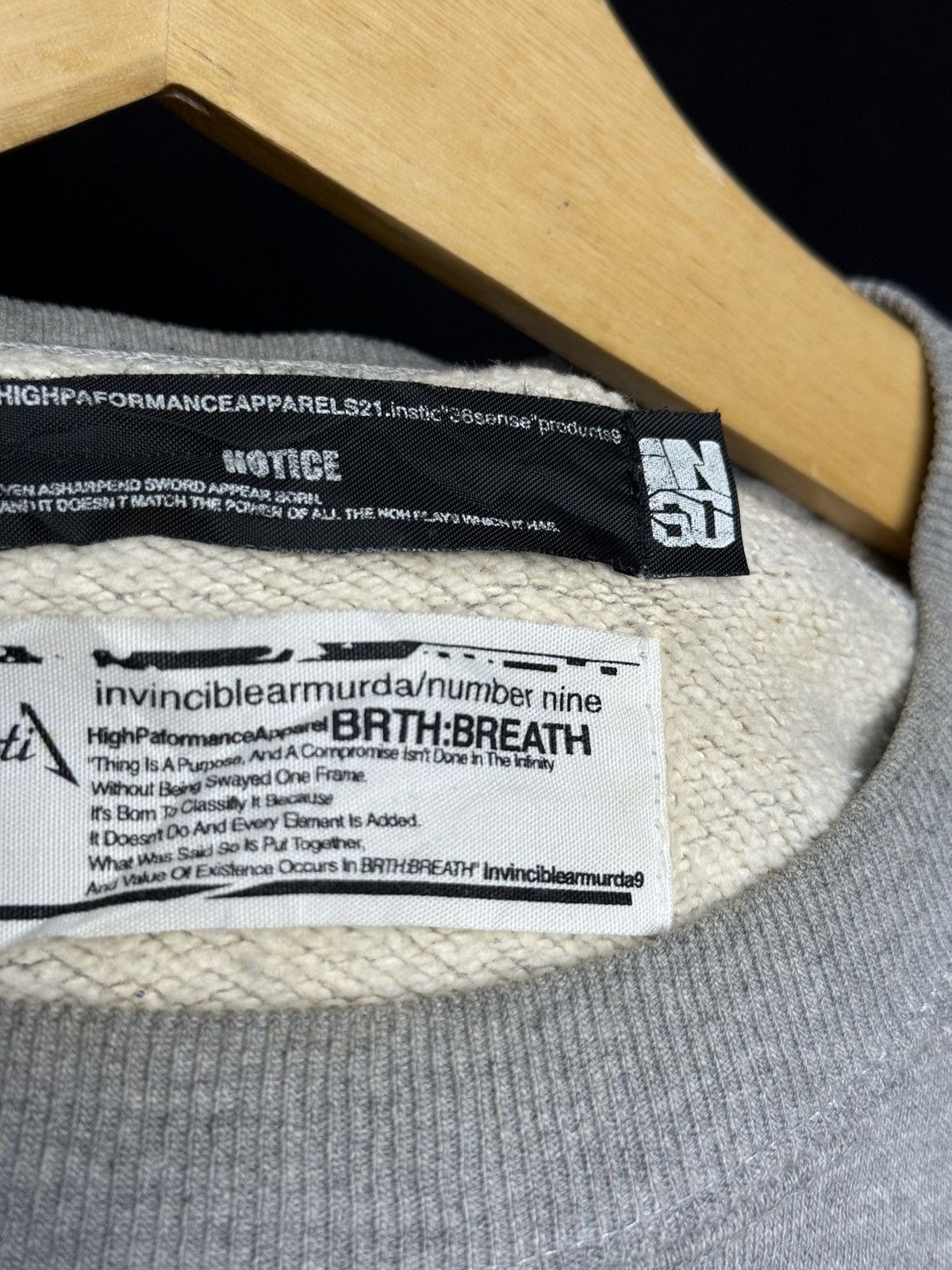Number (N)ine Number Nine Albert Einstein Brth Breath Sweatshirt 2000s Size US L / EU 52-54 / 3 - 6 Thumbnail