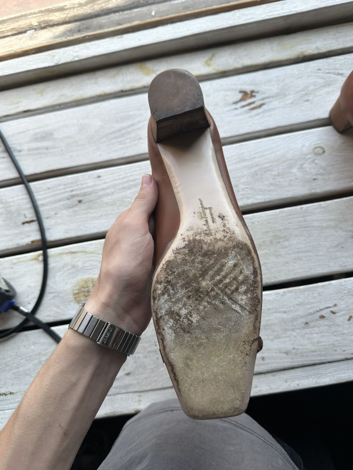 Salvatore Ferragamo RARE❗️Salvatore Ferragamo Women Shoes flats heels Size US 11 / IT 41 - 8 Thumbnail