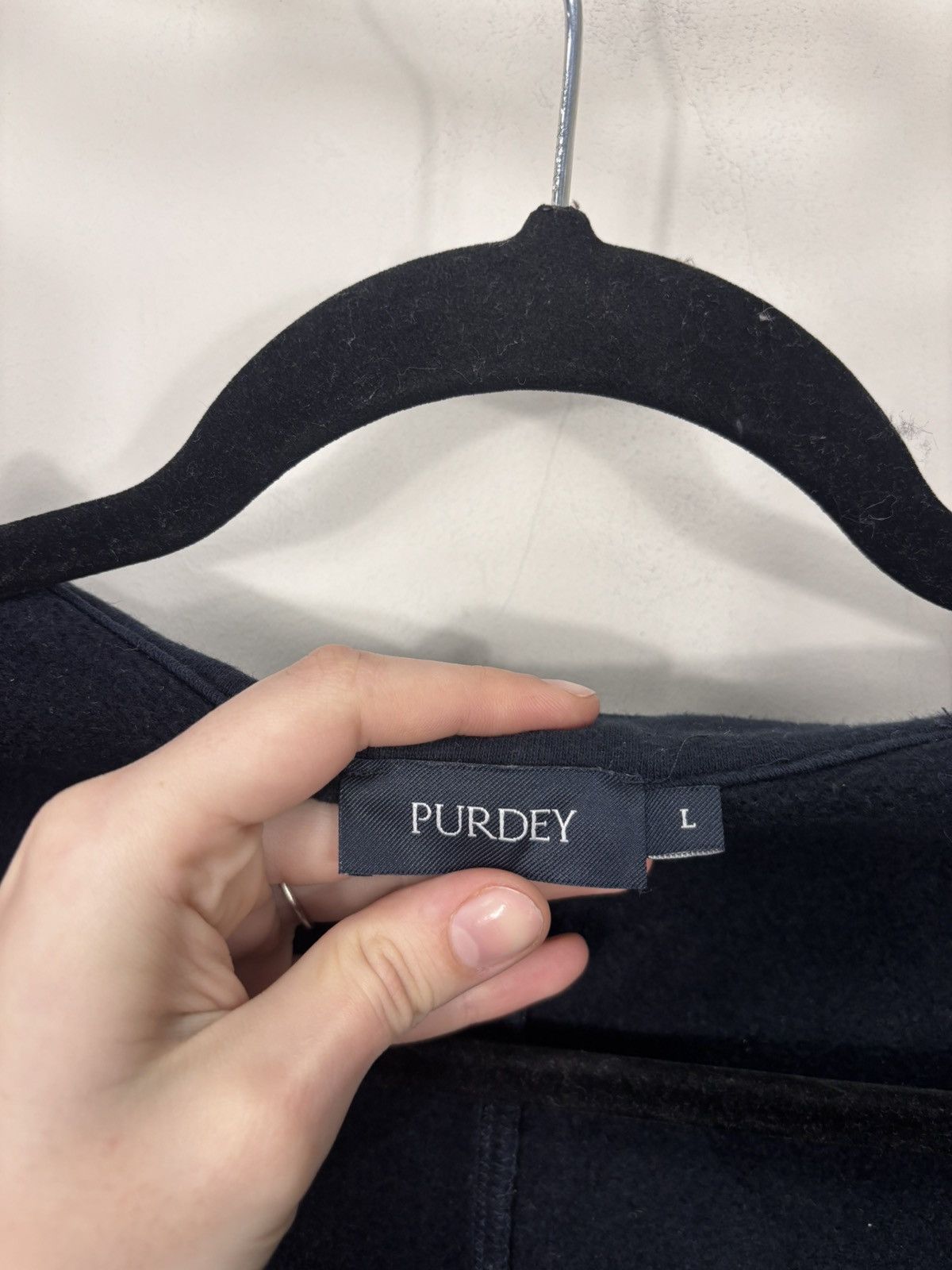 Purdey Women’s Navy Blue Double Breasted Structured Jacket