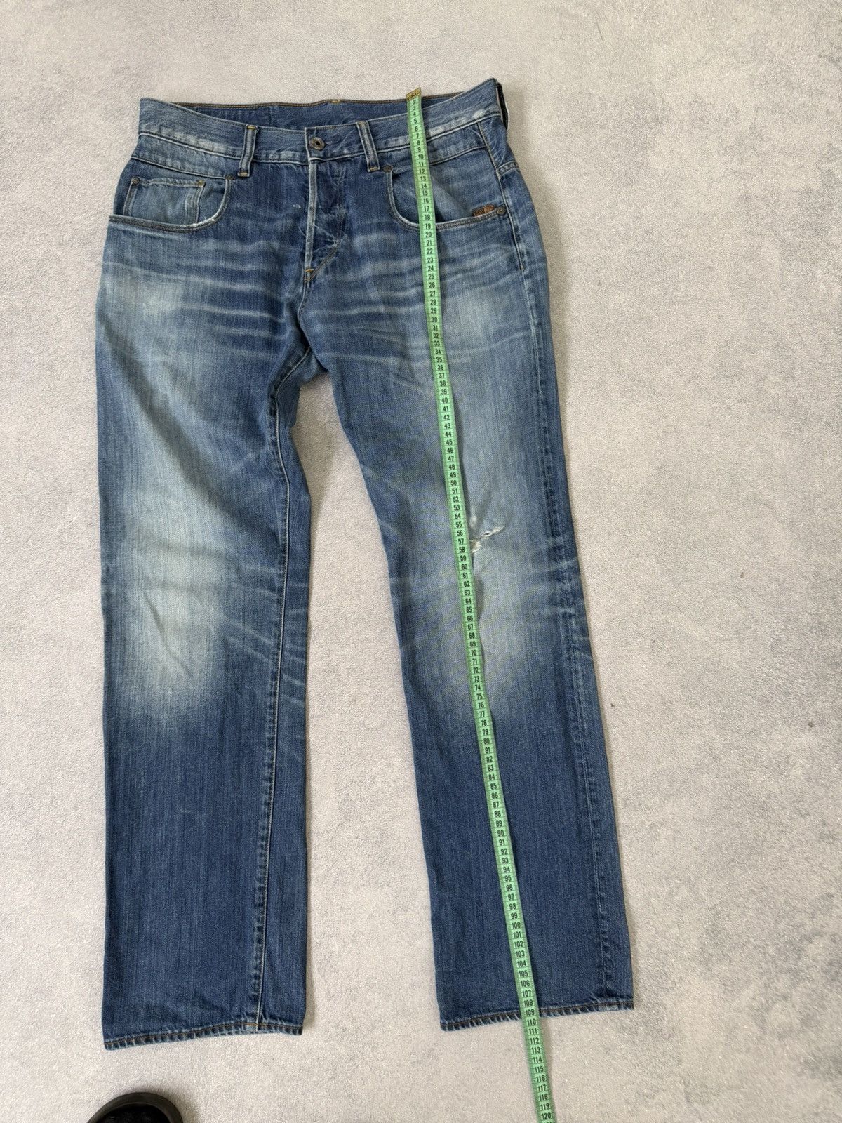 G-Star Vintage 00s Washed G-Star Diesel Hedi Slimane Style Jeans Size US 33 - 14 Thumbnail