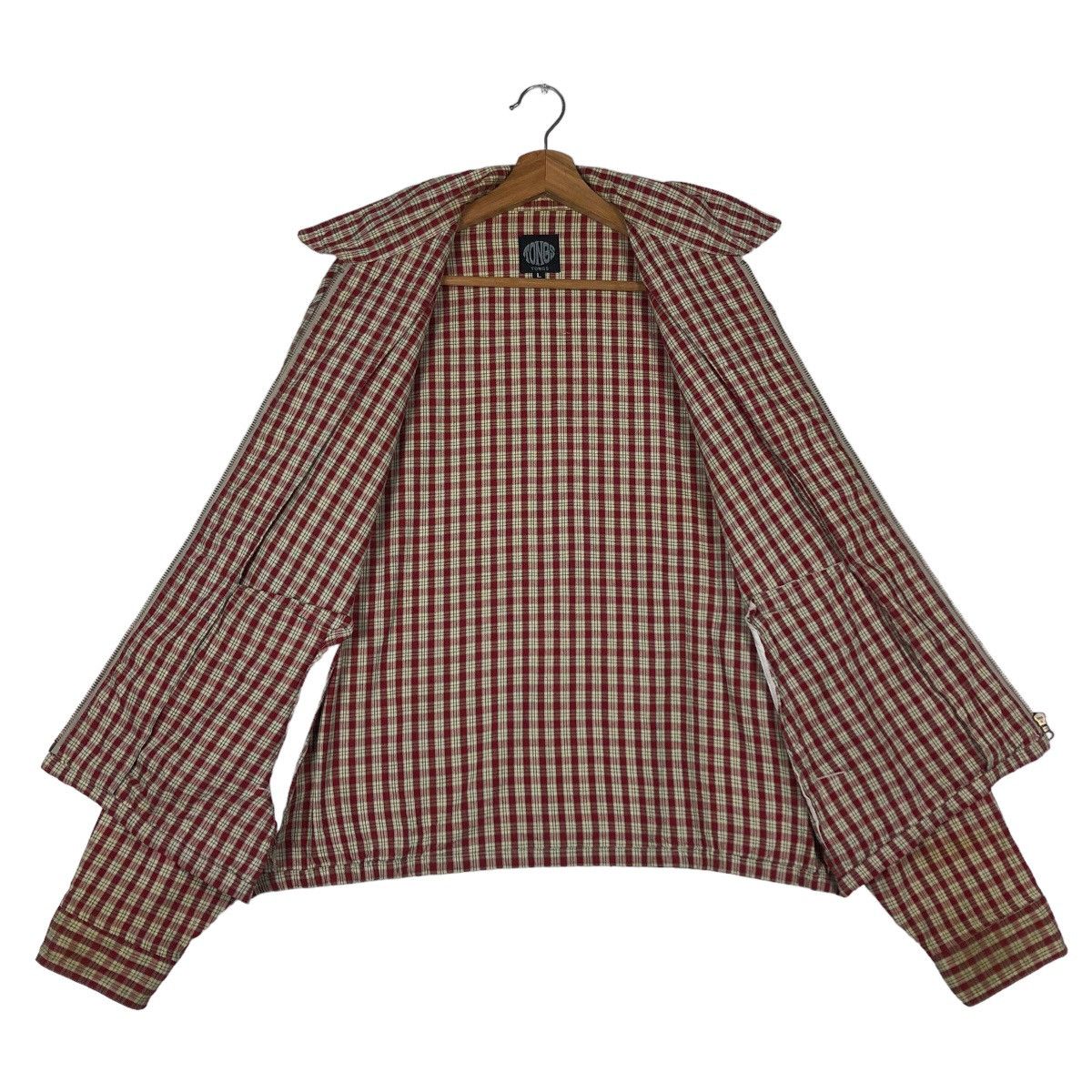 Flannel 🔥90s Vintage Flannel Jacket Tartan Design Tong Issey Moyake Size US L / EU 52-54 / 3 - 10 Thumbnail
