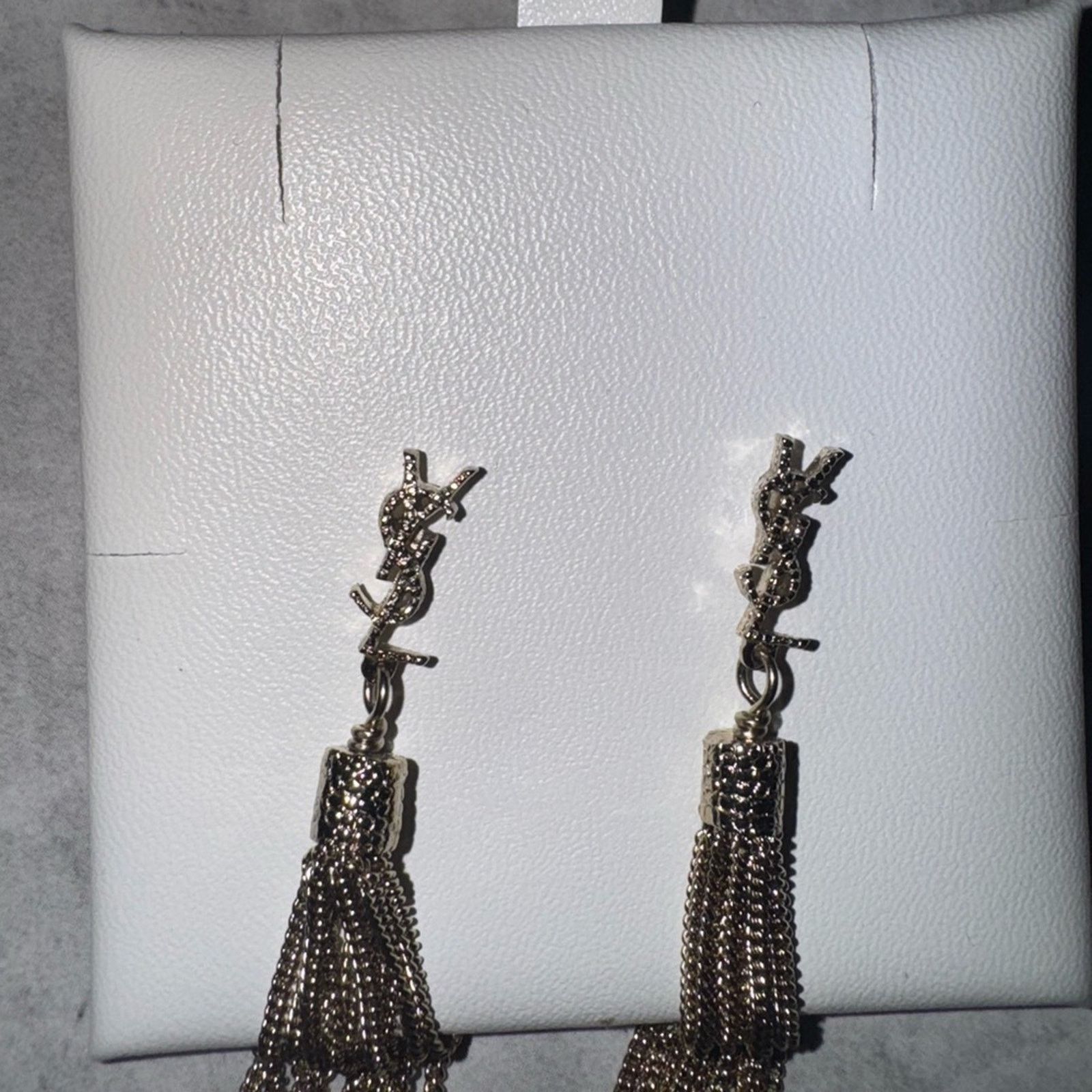 Yves Saint Laurent YSL Gold Tassel Earrings Size ONE SIZE - 6 Thumbnail