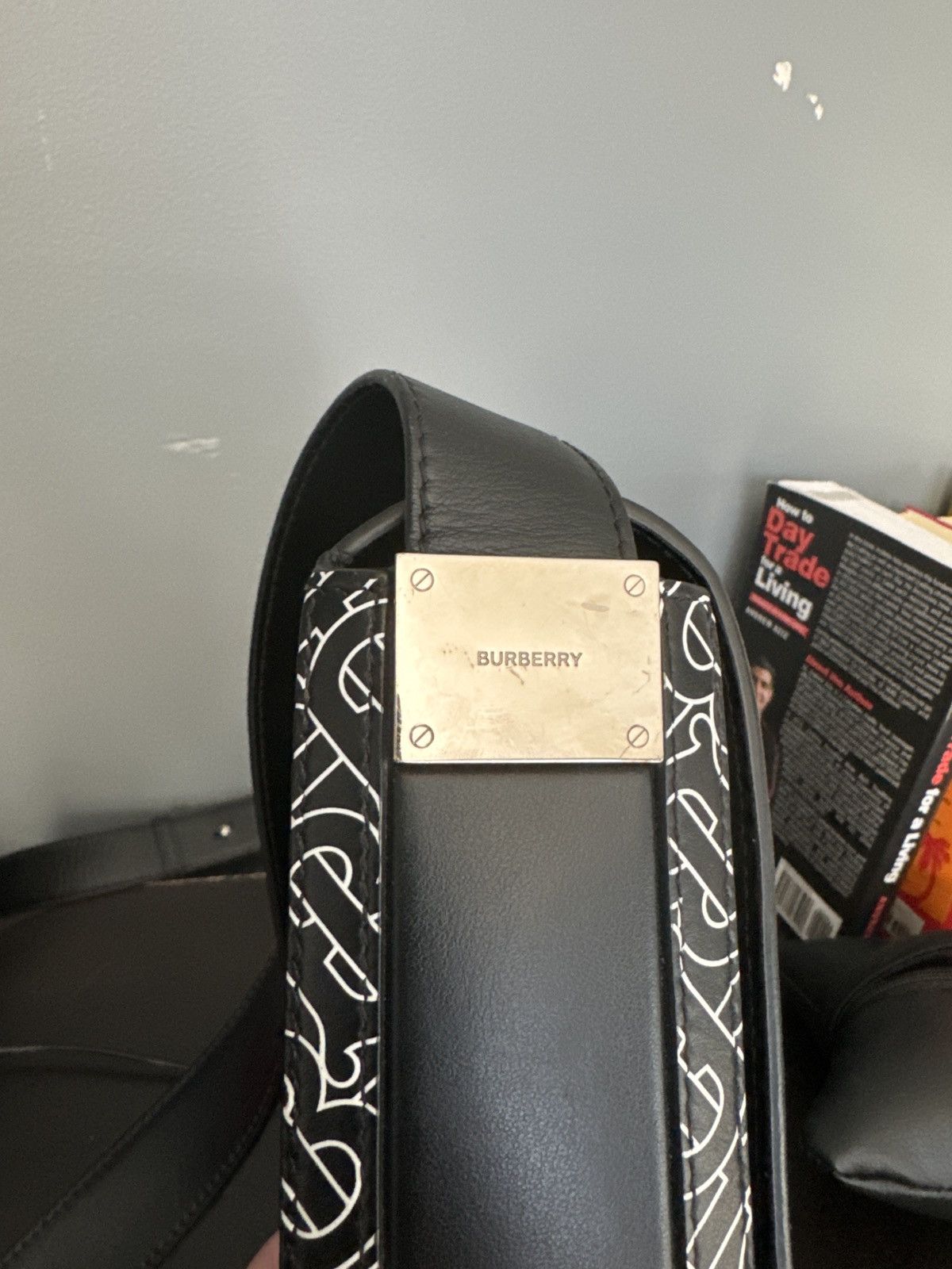 Burberry RARE Designer Burberry Monogram Messenger Bag Size ONE SIZE - 13 Thumbnail