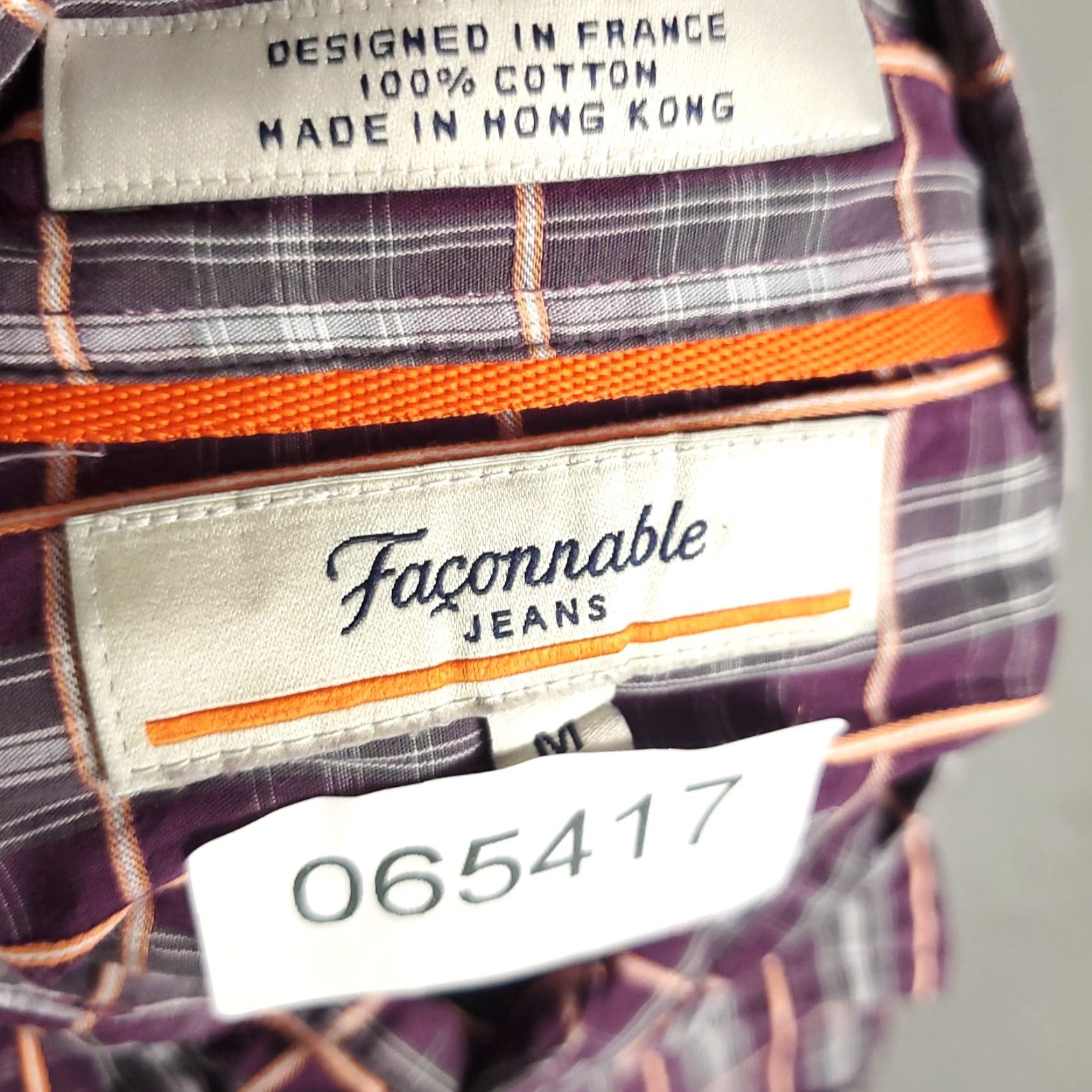 Faconnable VINTAGE Faconnable Shirt Mens Size M Purple Plaid Button-Up Long Sleeve/Casual/Business/Workwear Mens Shirt Size US M / EU 48-50 / 2 - 7 Thumbnail